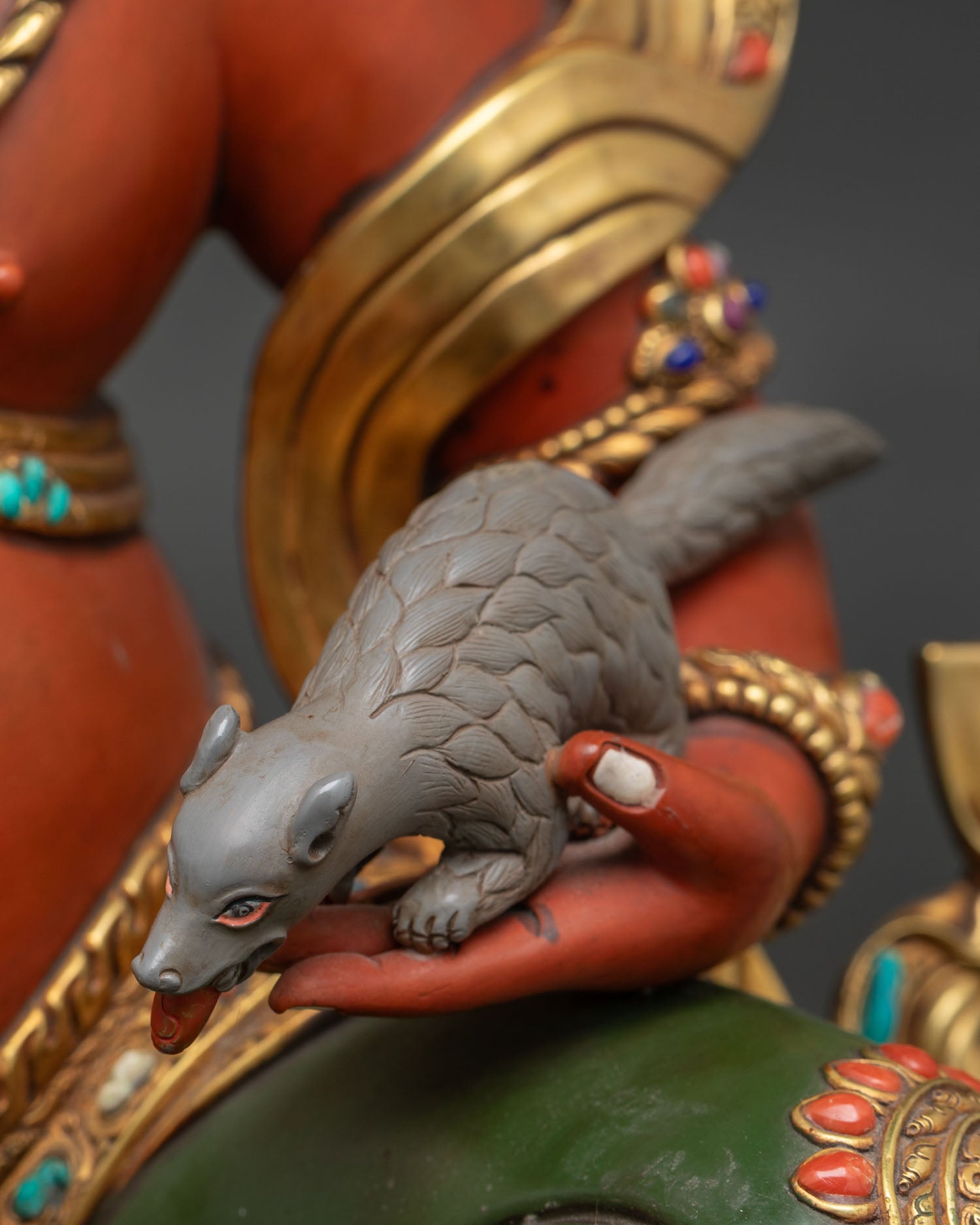 Dzambhala On Throne Statue | Manifest Prosperity and Abundance