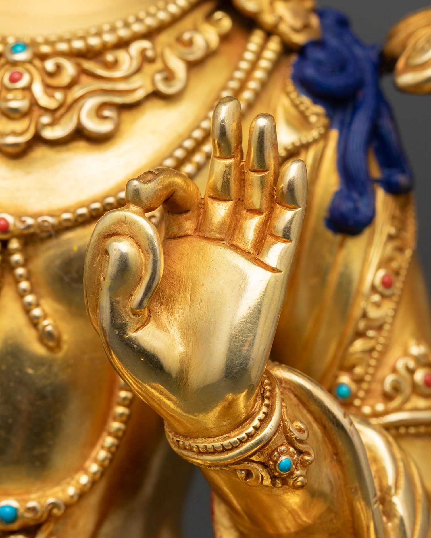 Simhada Manjushree Statue | Handmade Bodhisattva of Wisdom