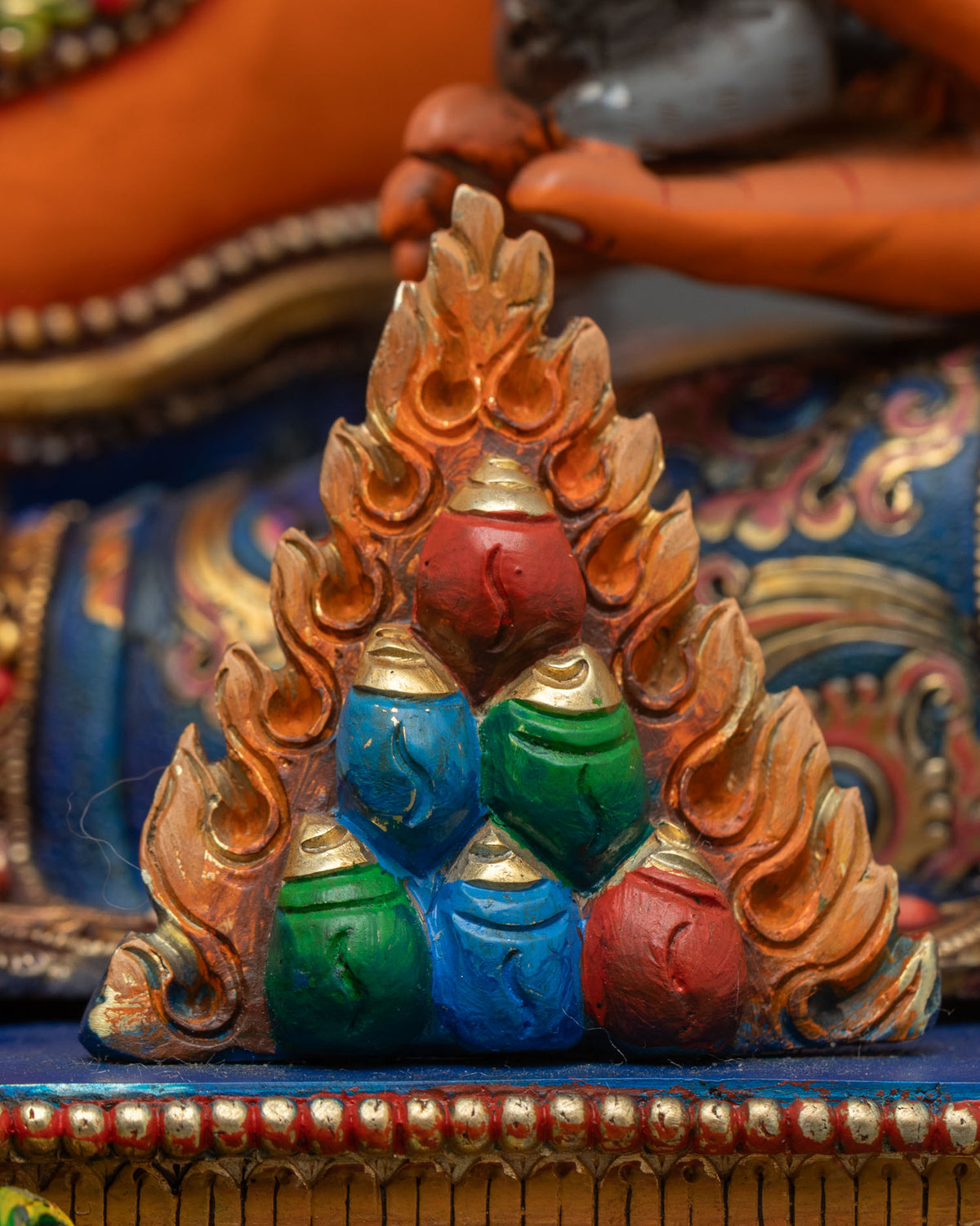 Yellow Dzambhala Statue | Traditional Newari Craftsmanship