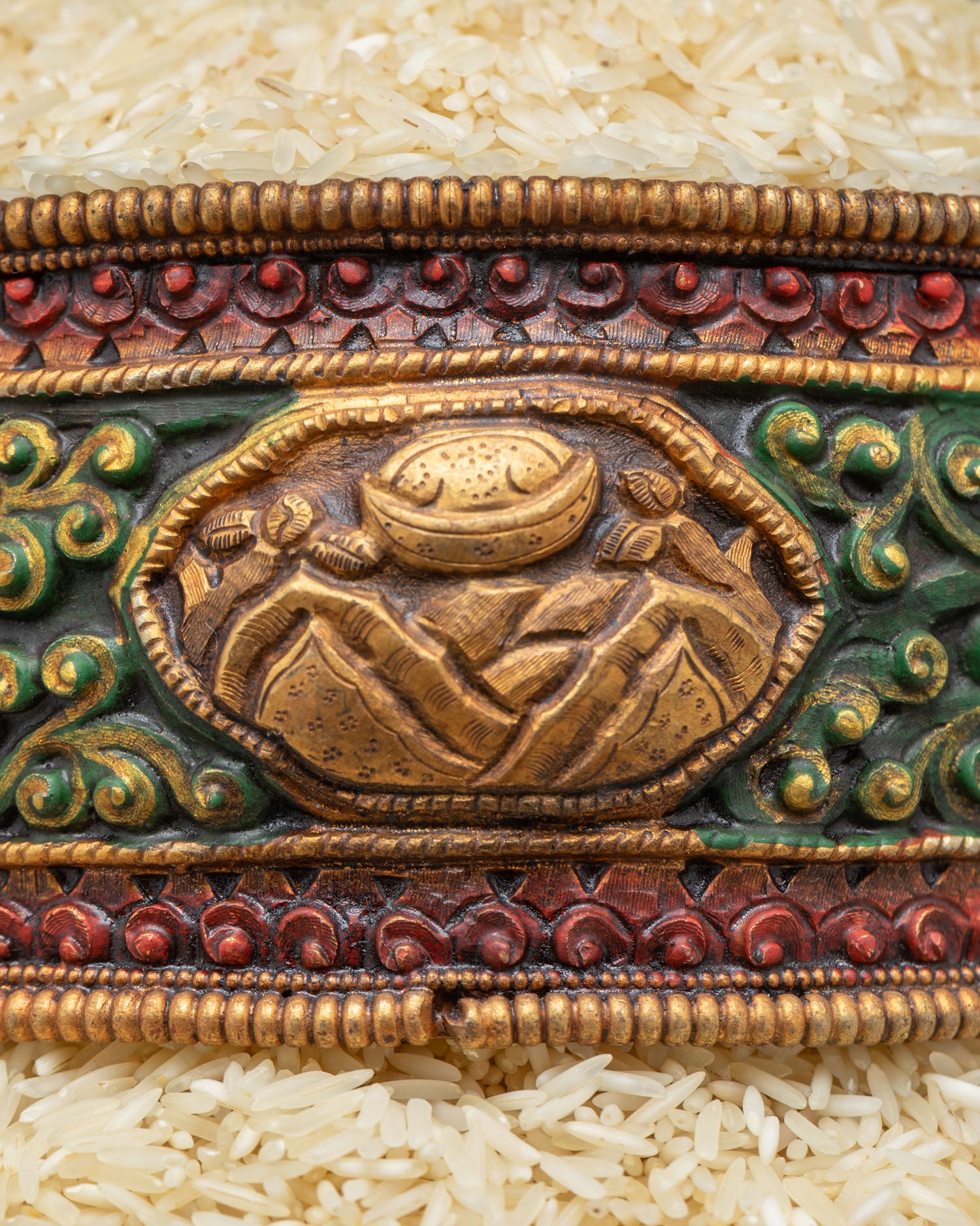 12-Inch Mandala Offering Set | Handcrafted Buddhist Altar Offering