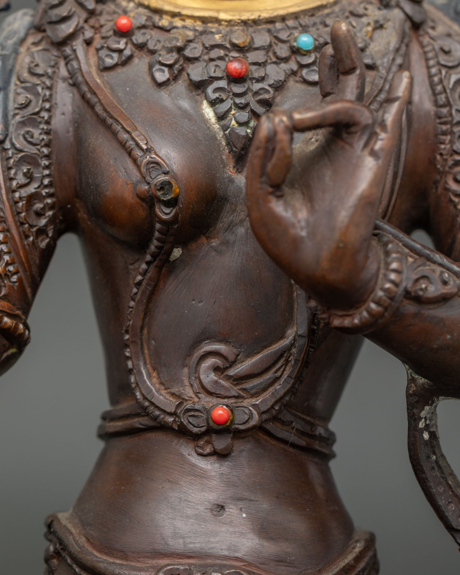Green Tara Statue | Handmade Nepalese Copper Sculpture