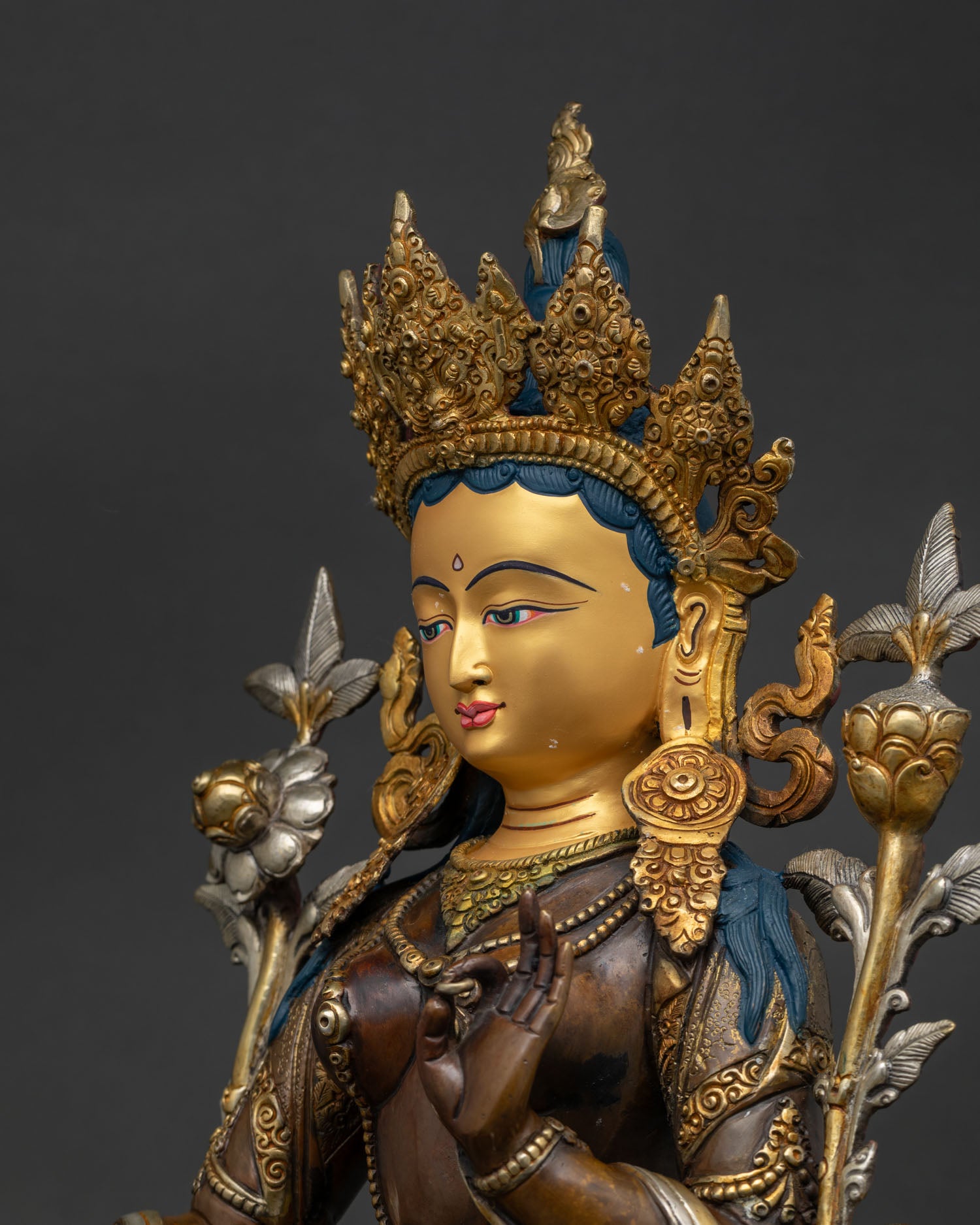 Green Tara Statue – Handmade Buddhist Art from Kathmandu Nepal