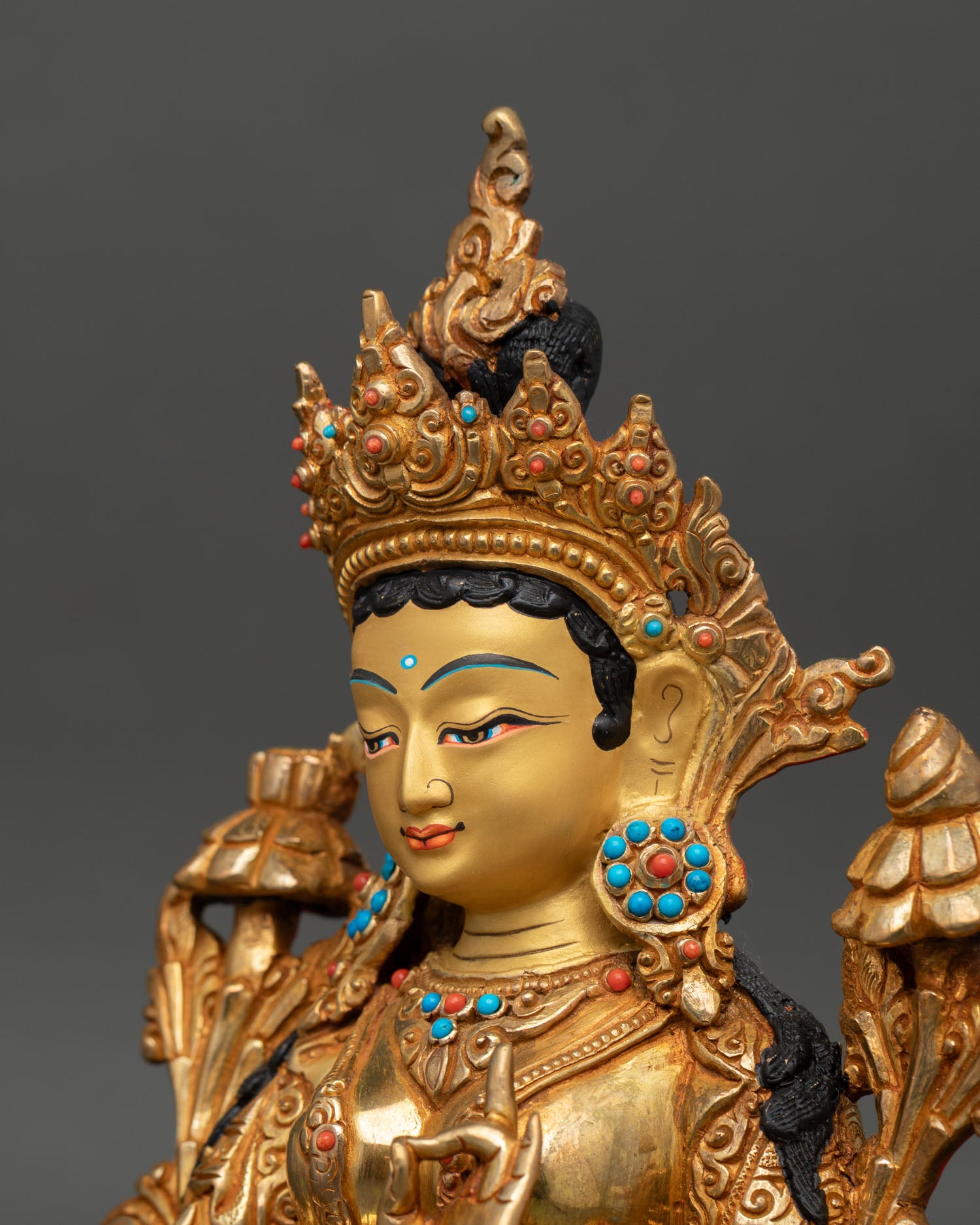 Blessed Green Tara | Handcrafted Statue for Meditation