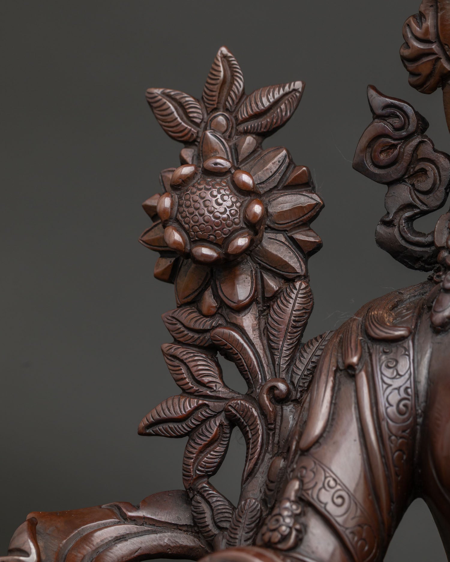 Oxidized Green Tara Statue | Sacred Buddhist Deity of Compassion