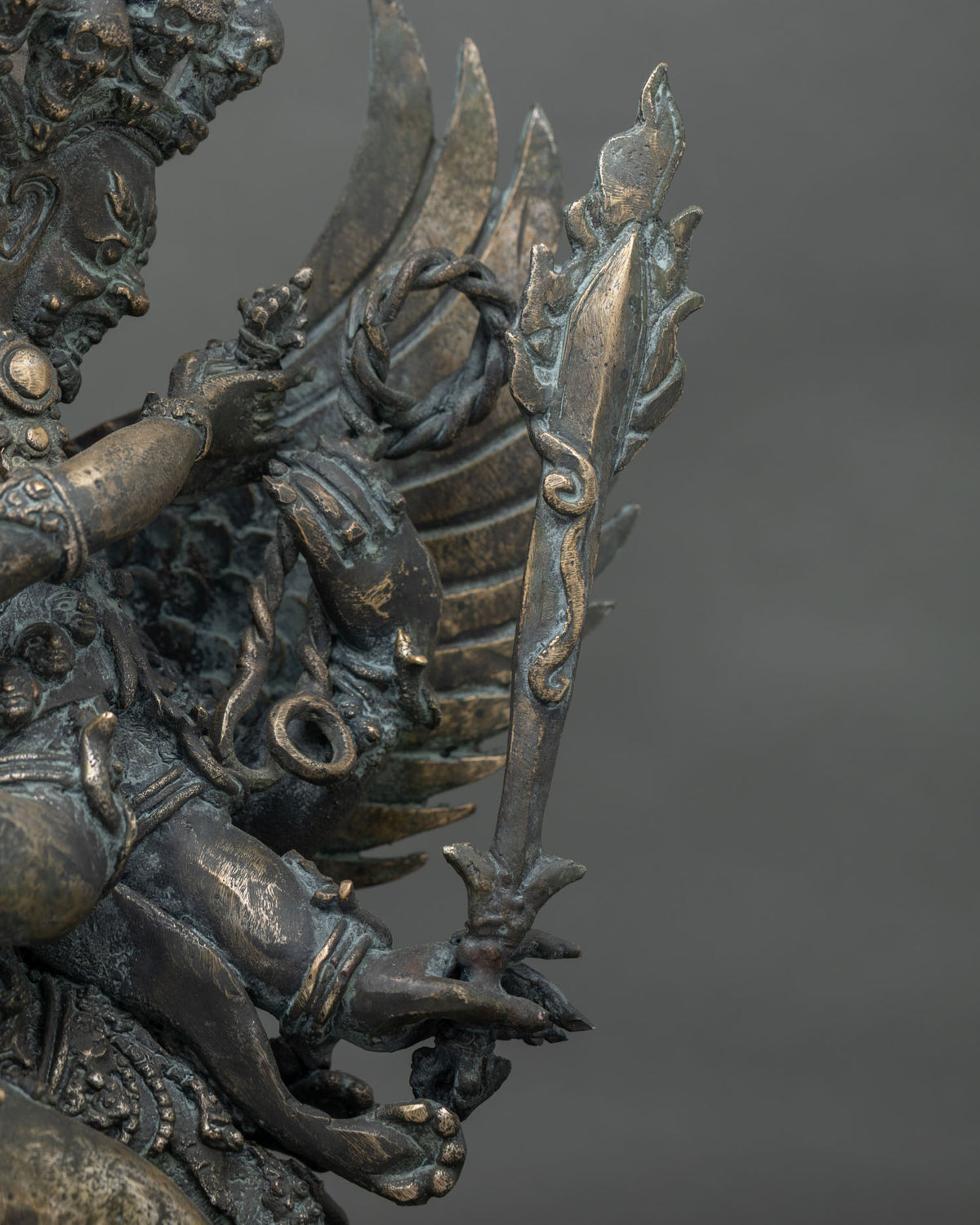 Buddhist Hayagriva Yab-Yum Statue from Nepal | Handmade Bronze Figure