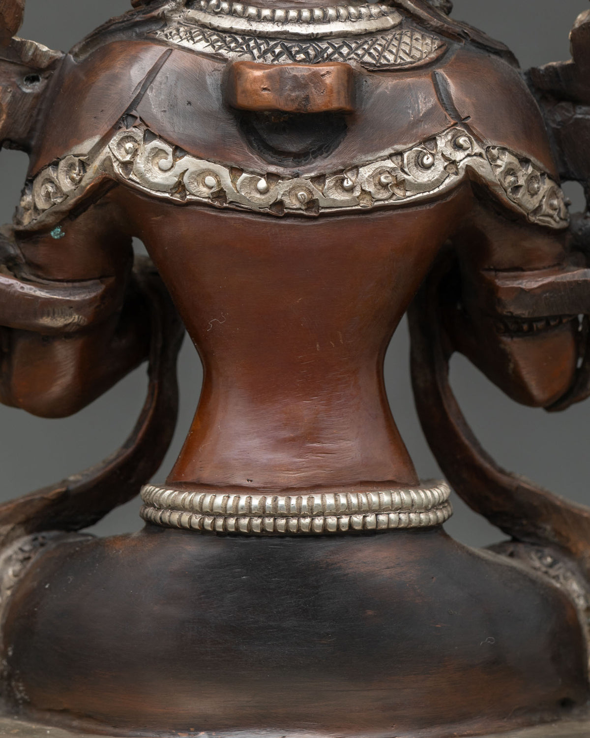 Oxidized Maitreya Buddha Statue – Authentic Buddhist Home Decor