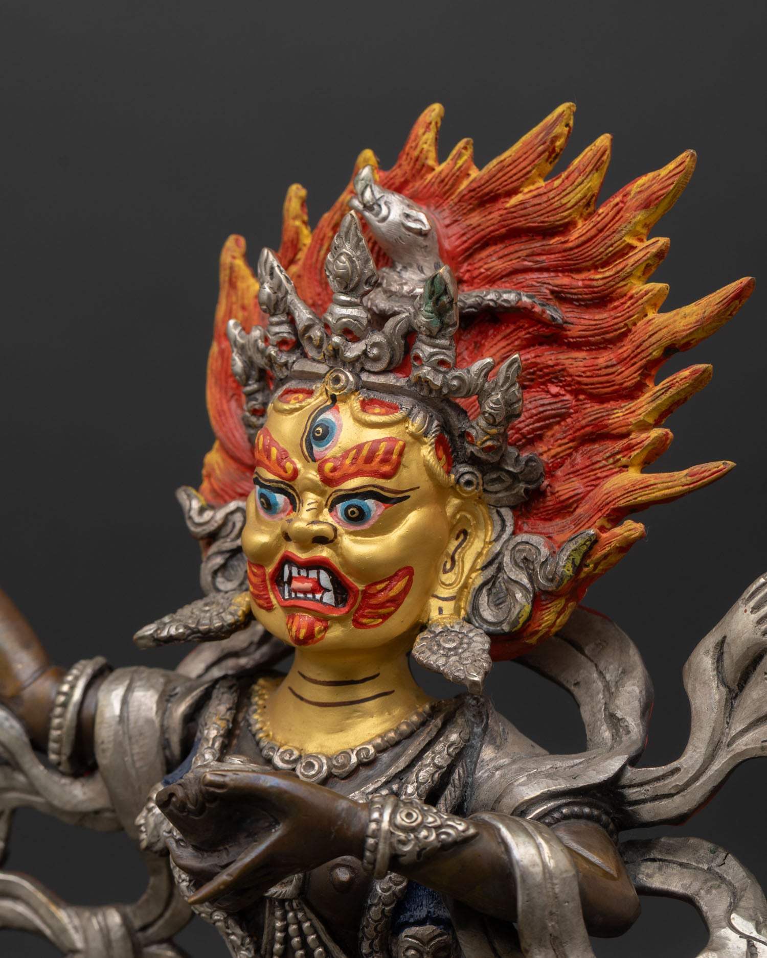 Troma Nagmo | Oxidized Copper Tibetan Dakini Statue