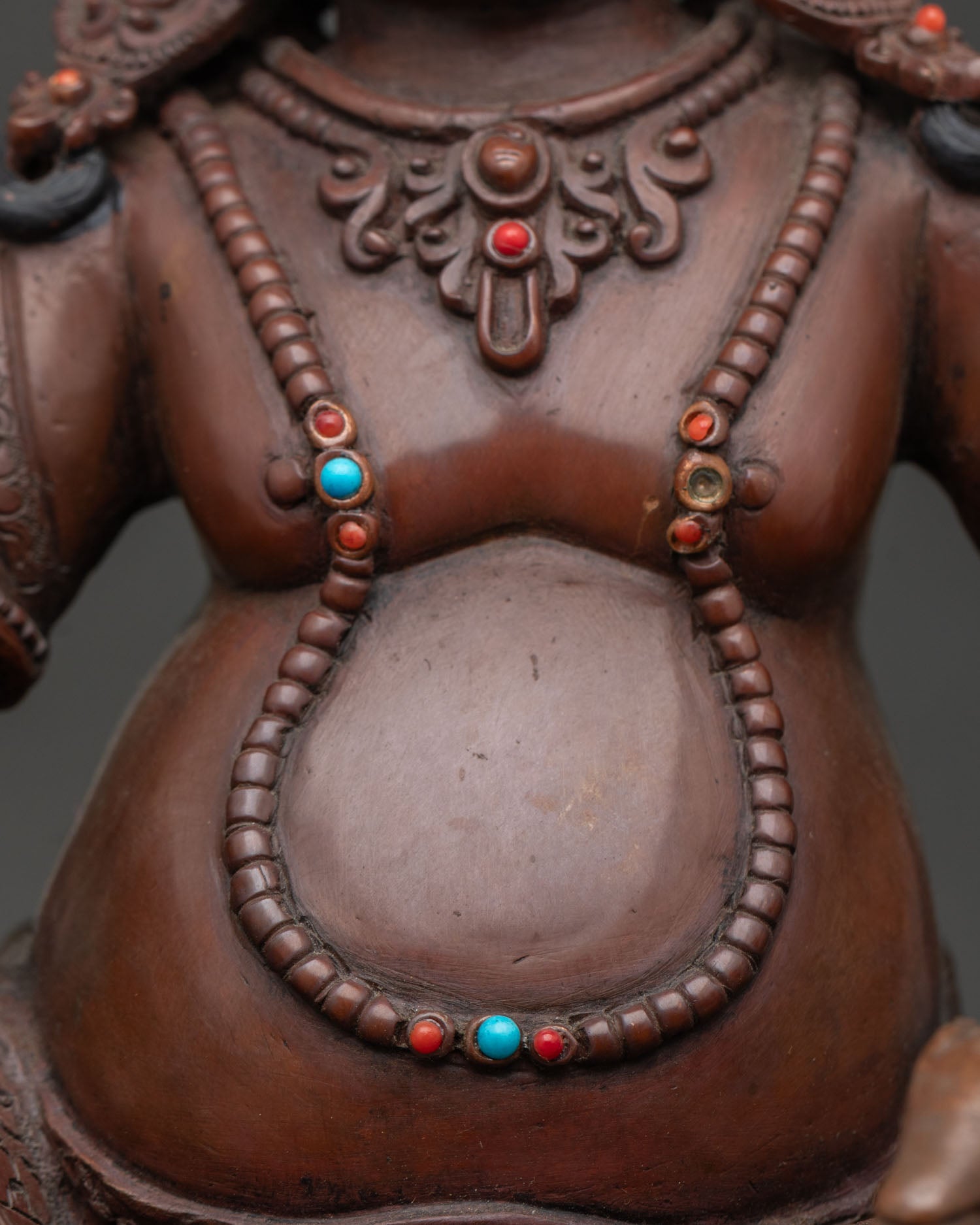 Dzambhala With Throne Statue