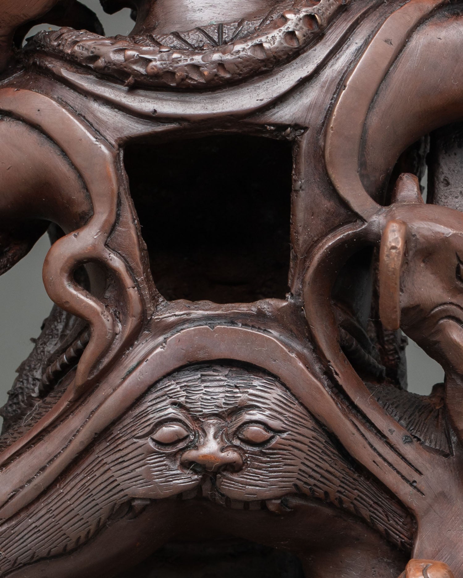 Dorje Gotrab Statue | Sacred Oxidized Copper Sculpture