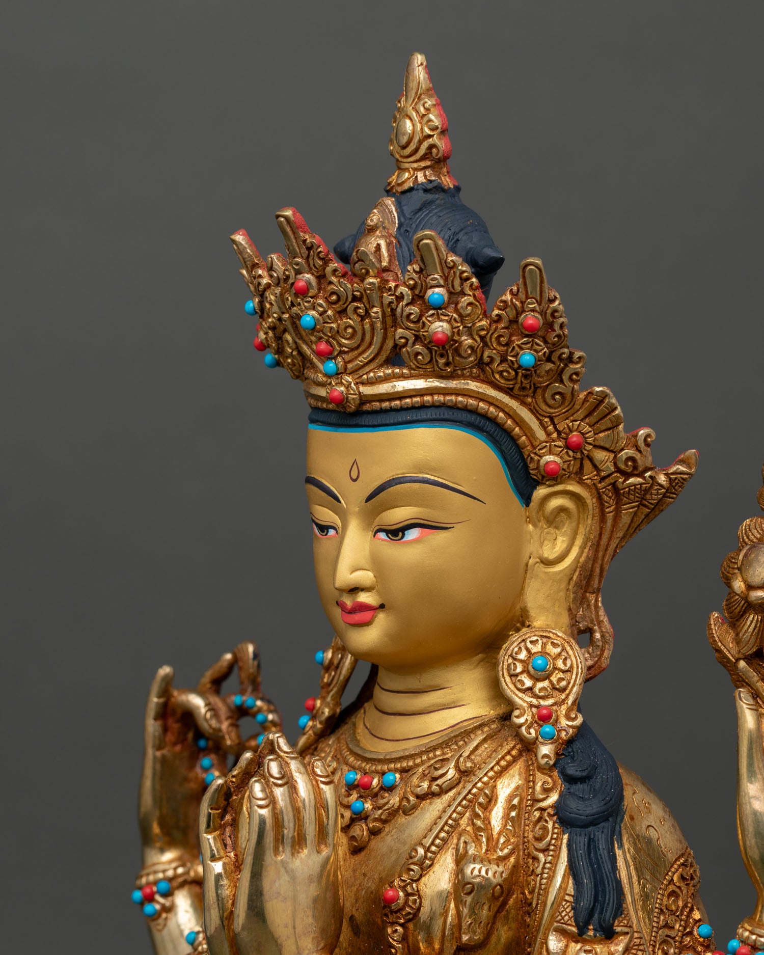 Chenrezig Statue | Tibetan Buddhist Compassion Deity
