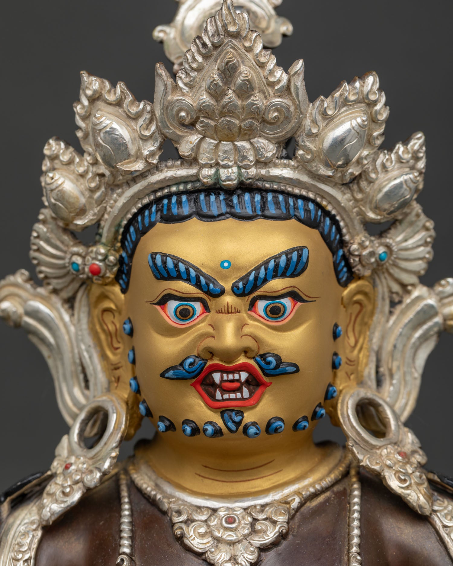 Red Dzambhala Statue