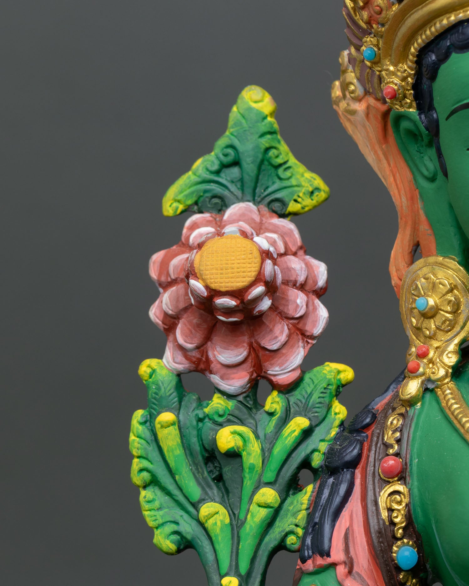 Mother Green Tara Statue for Home Altar and Sacred Decor