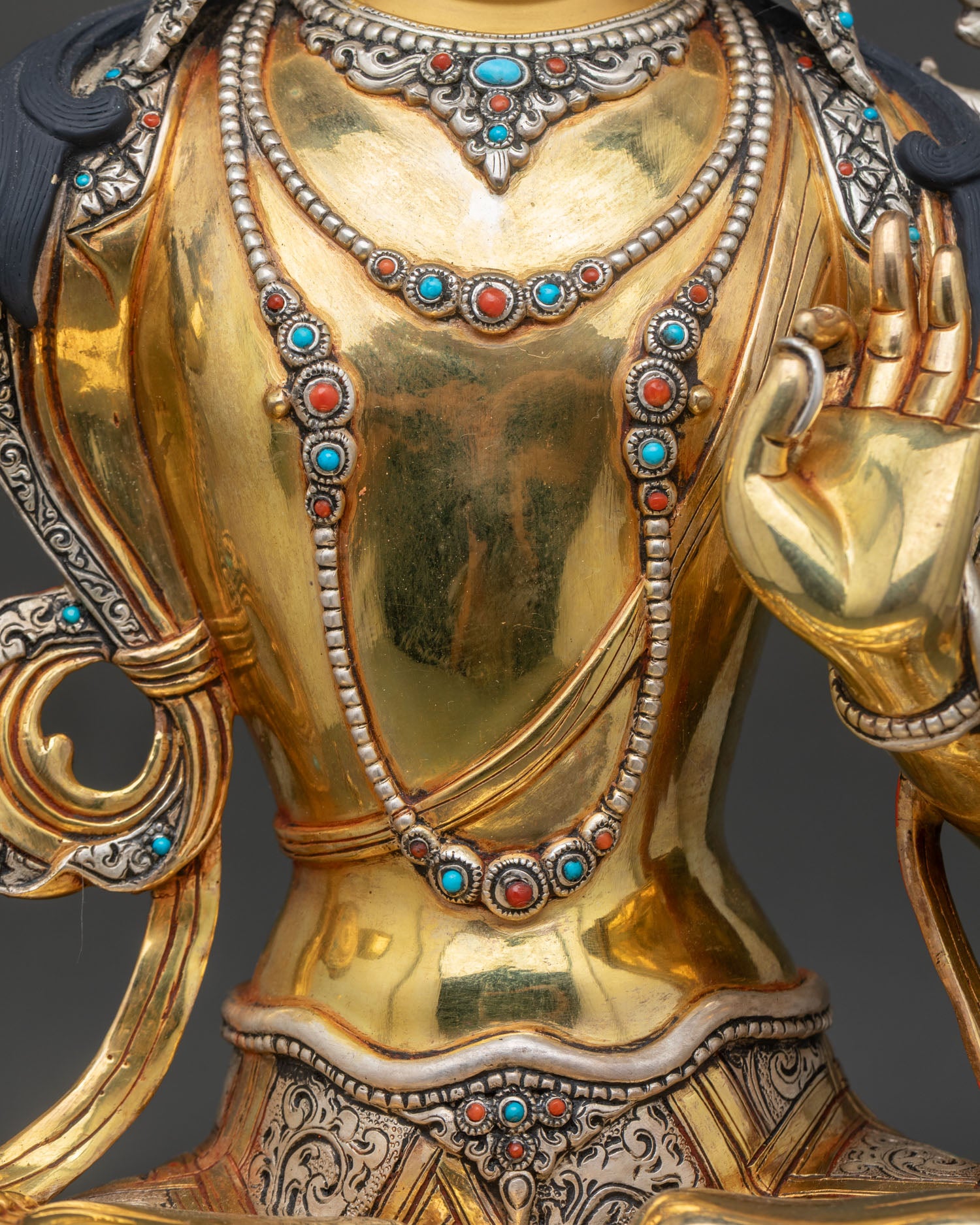 Bodhisattva Manjushri Figurine | Spiritual Meditation Statue
