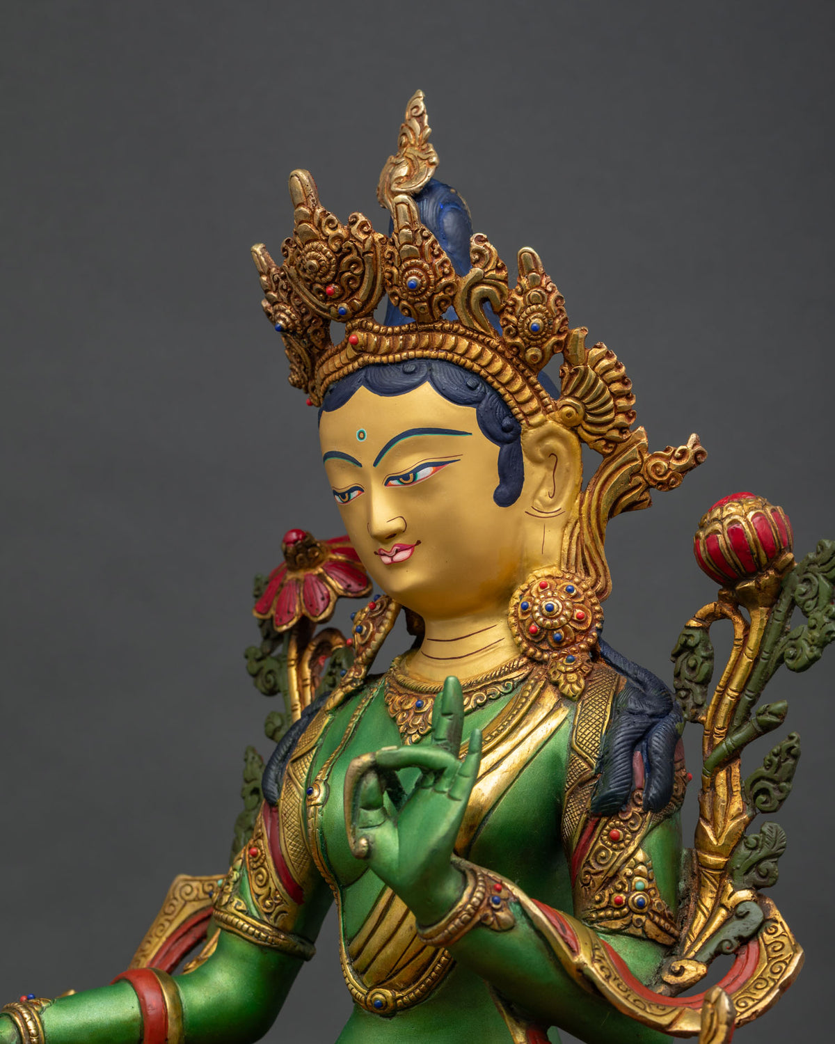 Green Tara Statue