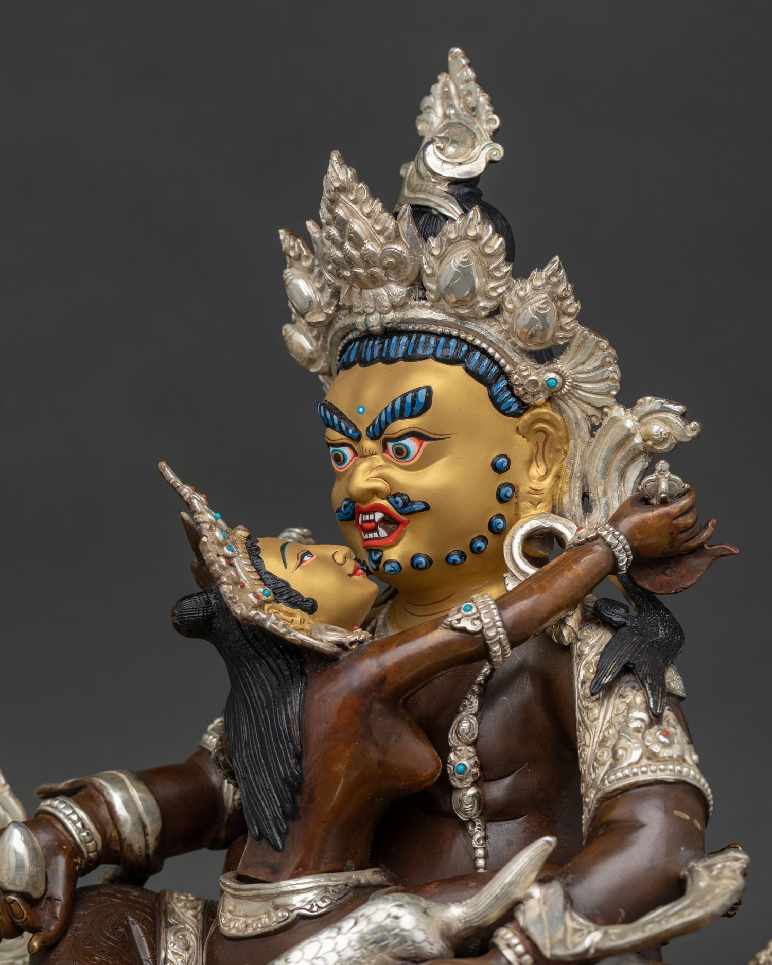 Red Dzambhala Statue