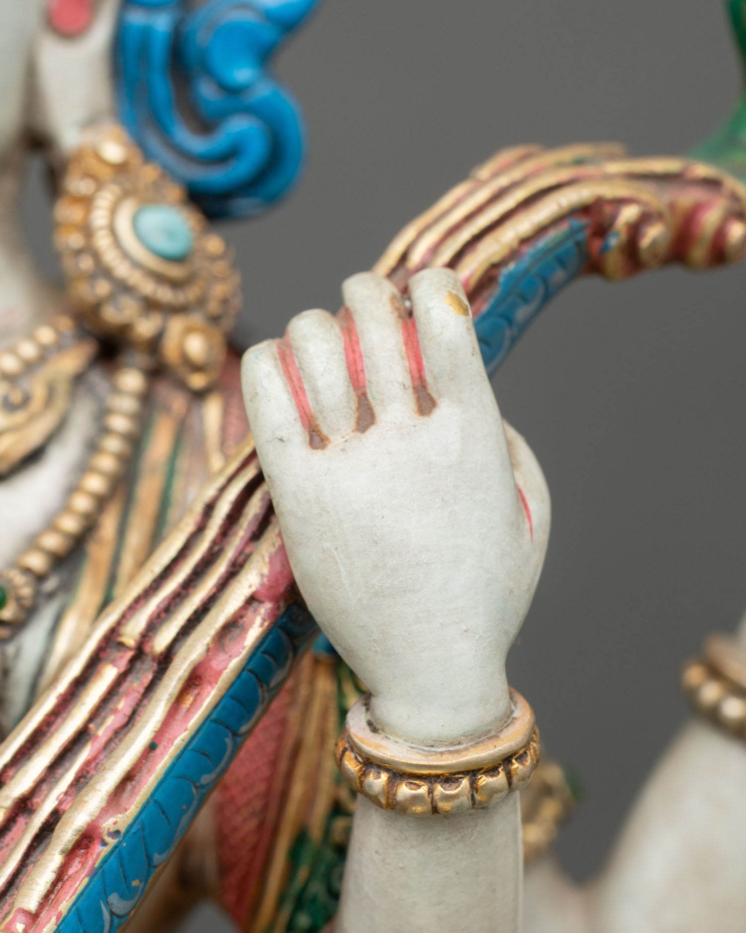 Beautiful Goddess Saraswati Sculpture | Handcrafted in Nepal