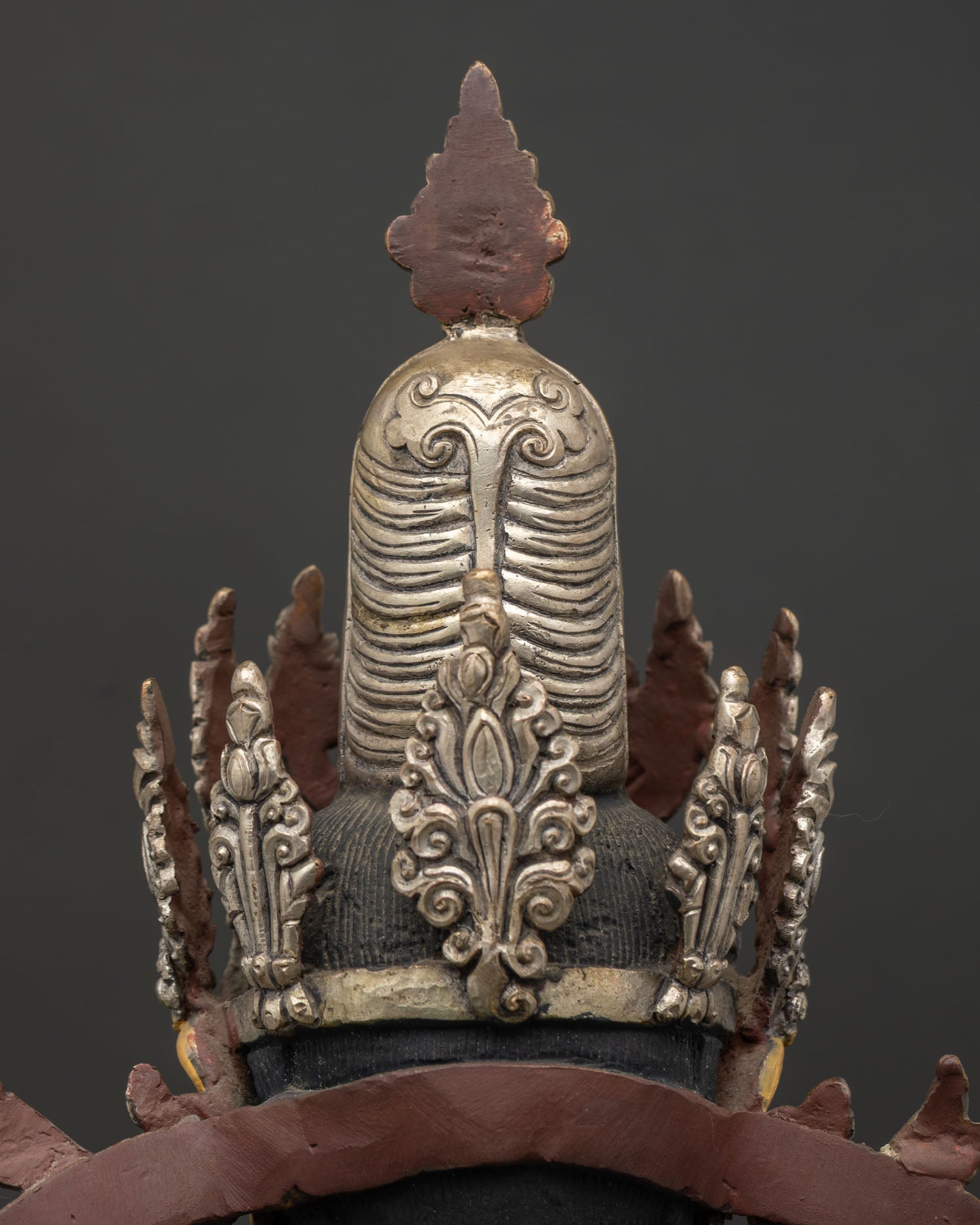 Crowned Medicine Buddha Statue | Spiritual Handmade Sculpture