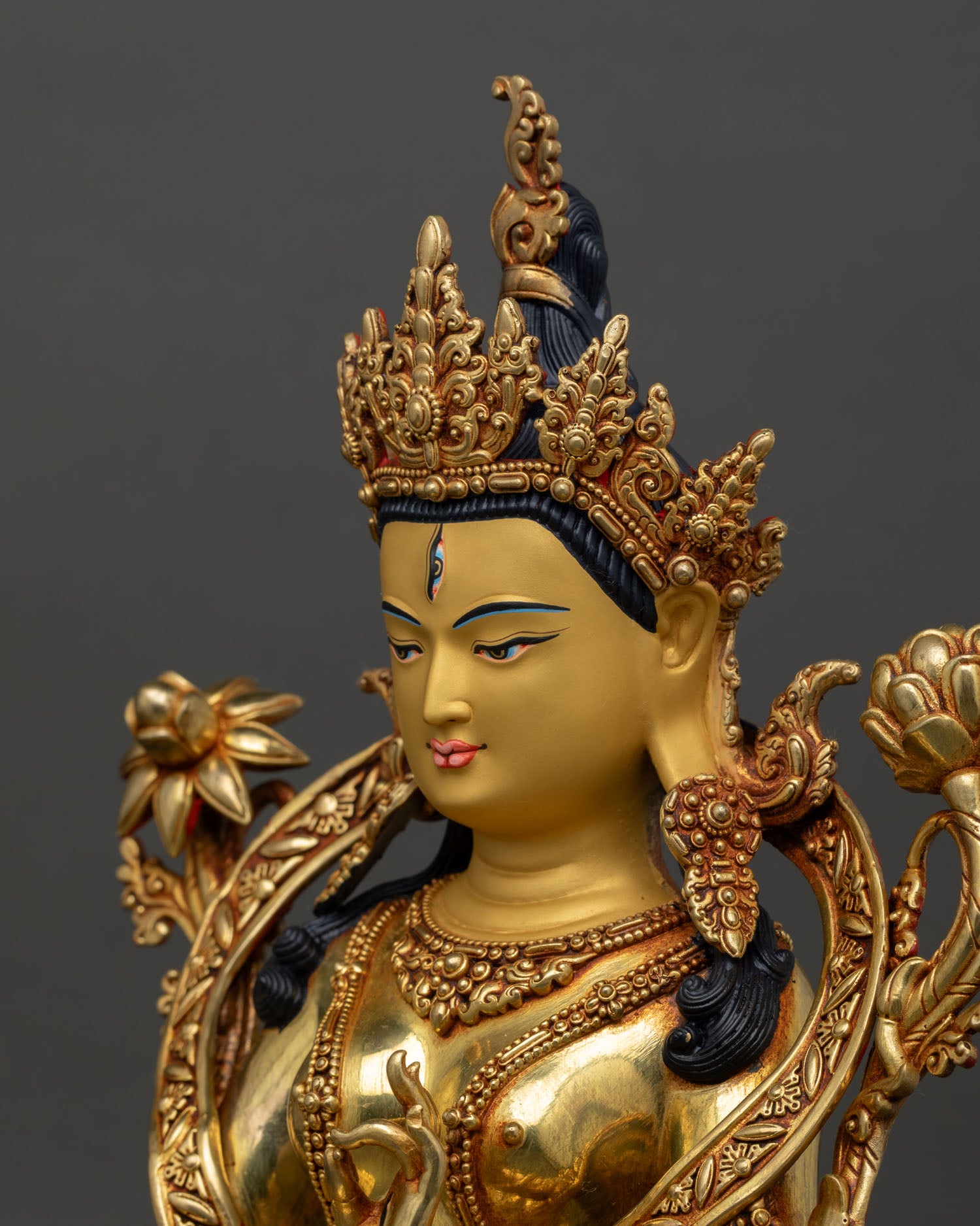 White Tara Statue | Seven-Eyed Goddess of Longevity
