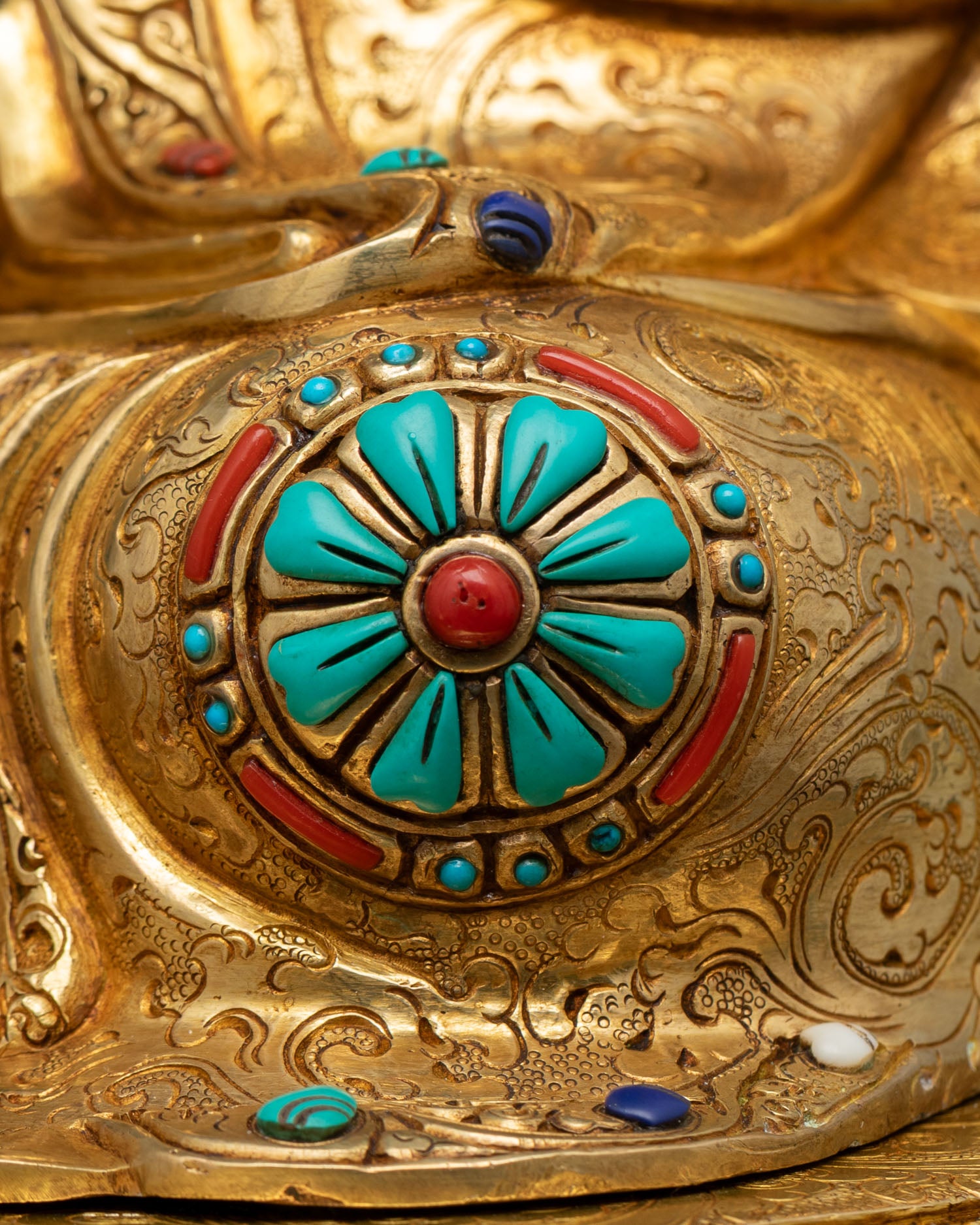 Powerful Guru Padmasambhava Statue | Buddhist Copper Figurine