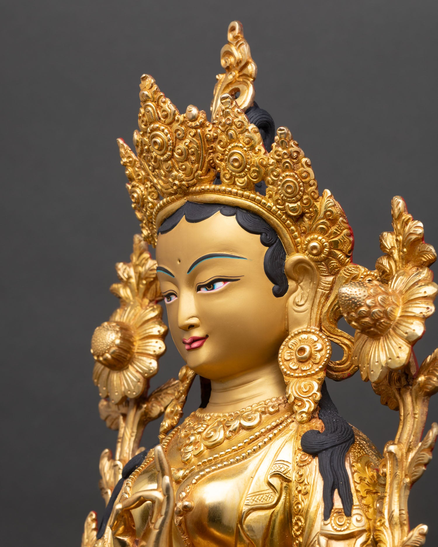 Green Tara Statue | Nepalese Spiritual Artwork
