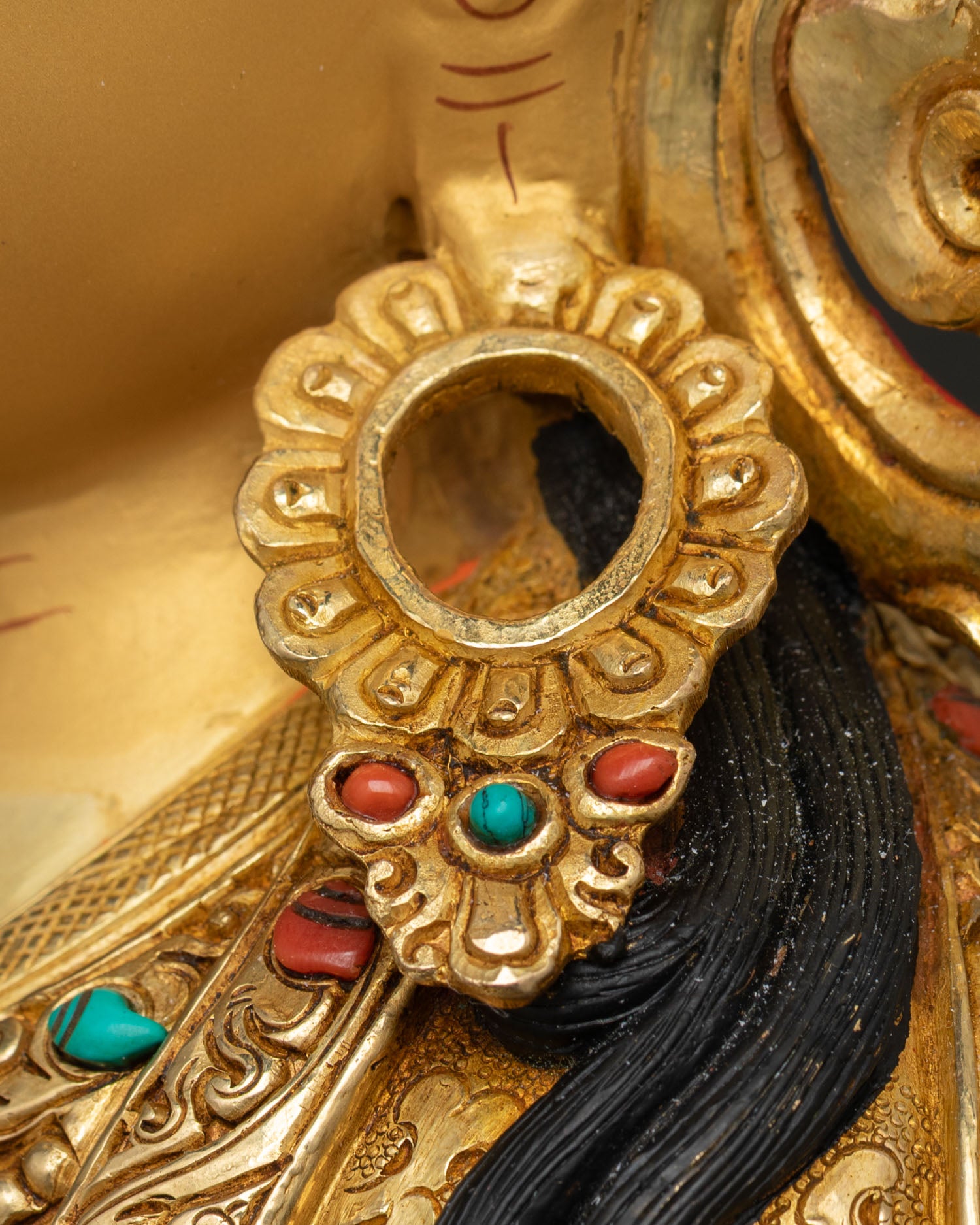 Powerful Guru Padmasambhava Statue | Buddhist Copper Figurine