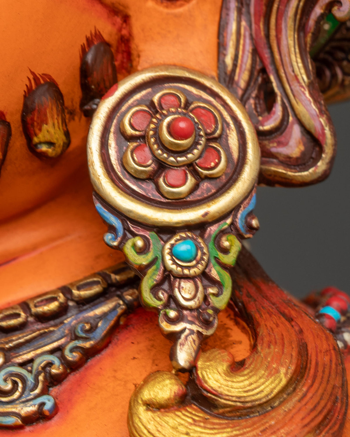 Yellow Dzambhala Statue | Traditional Newari Craftsmanship