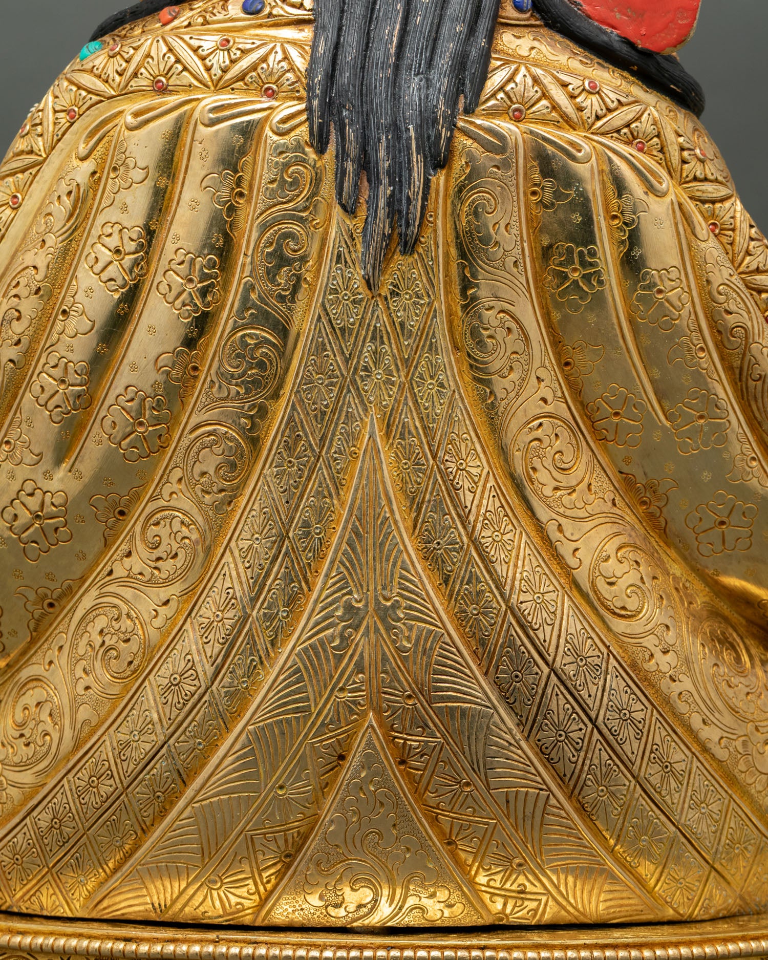 Powerful Guru Padmasambhava Statue | Buddhist Copper Figurine