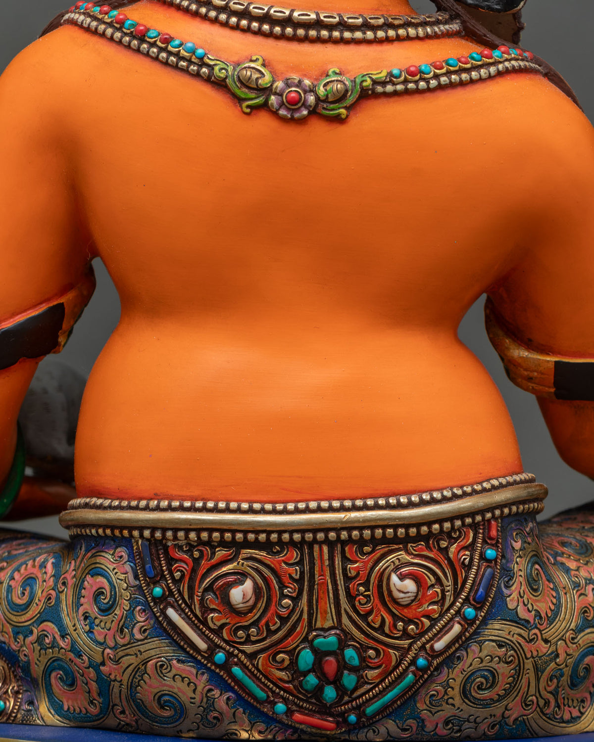Yellow Dzambhala Statue | Traditional Newari Craftsmanship