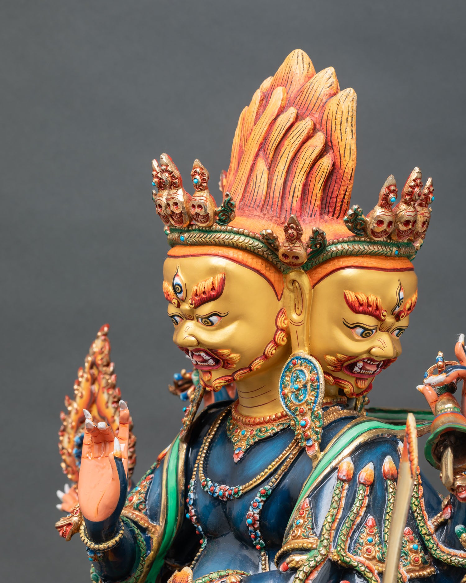 Ucchusma Statue | Wrathful Buddhist Guardian Deity