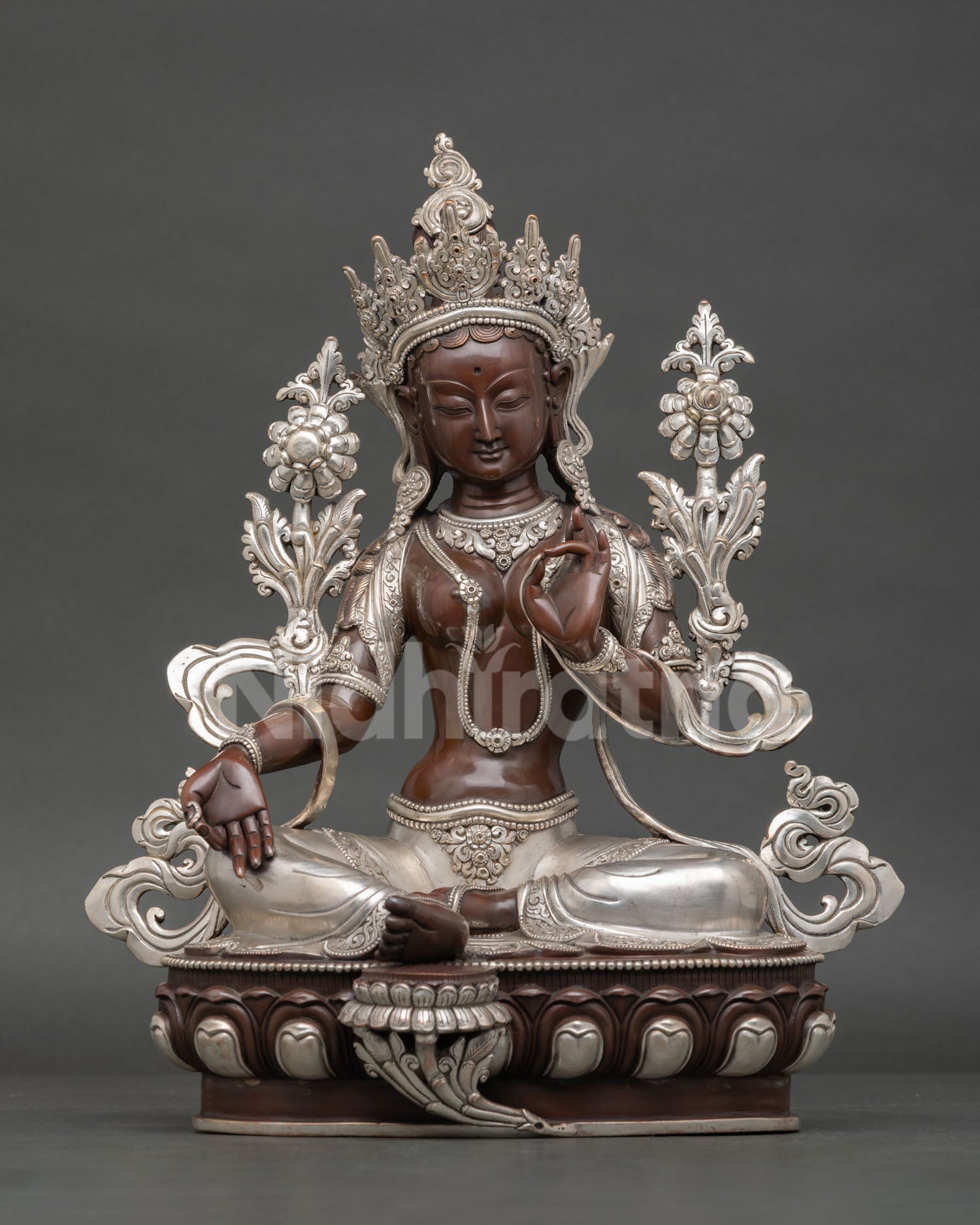 Green Tara Buddhist Statue | Himalayan Meditation Deity Art