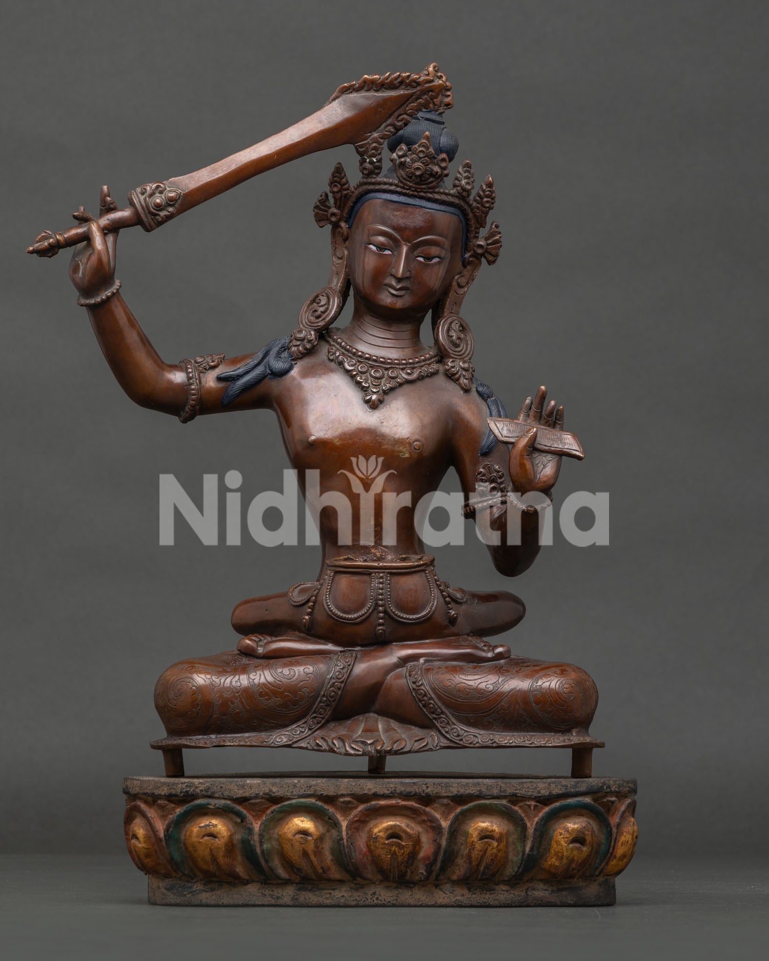 Manjushri With Consort Statue