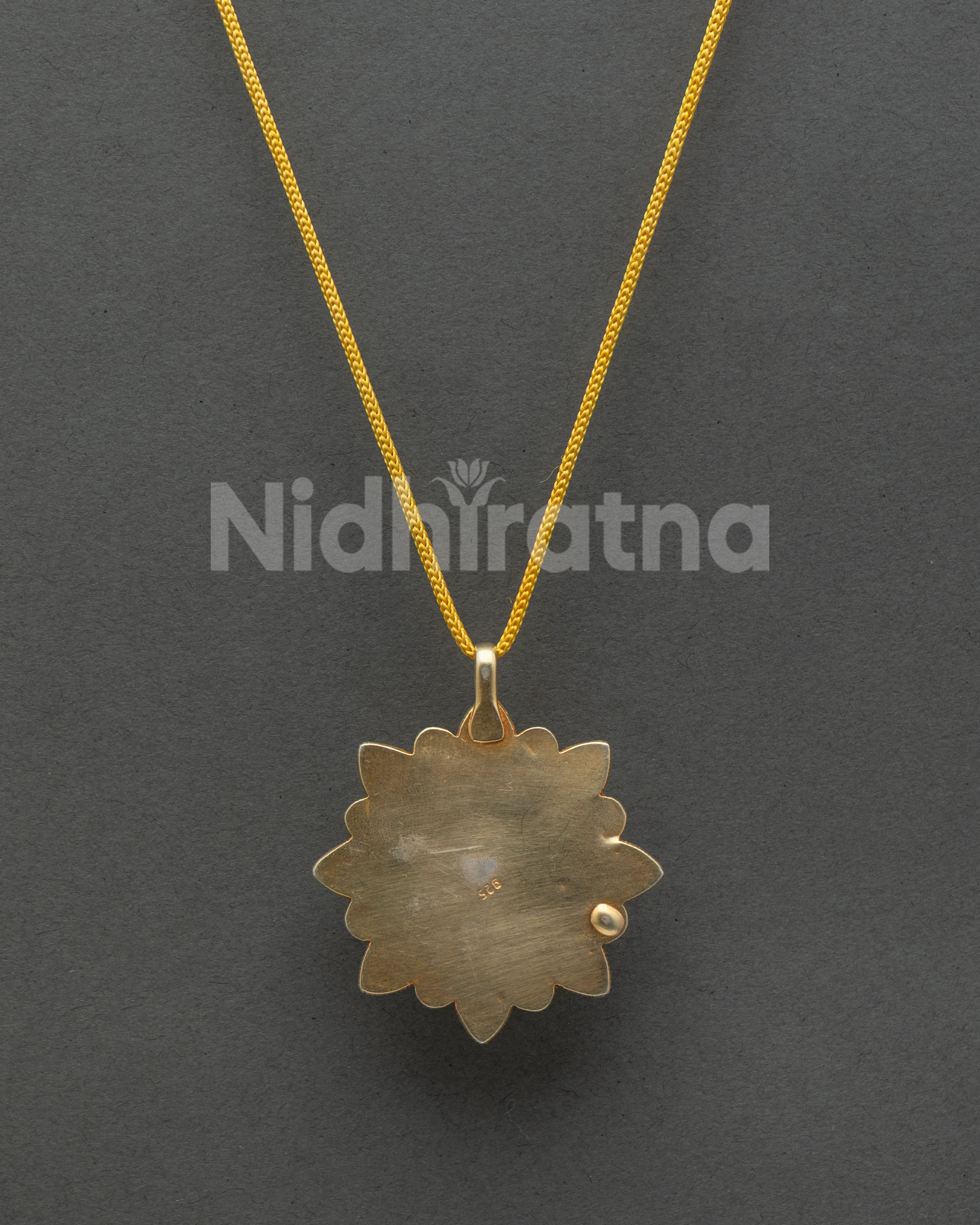 Gold Plated Flower Locket – Handcrafted in Nepal