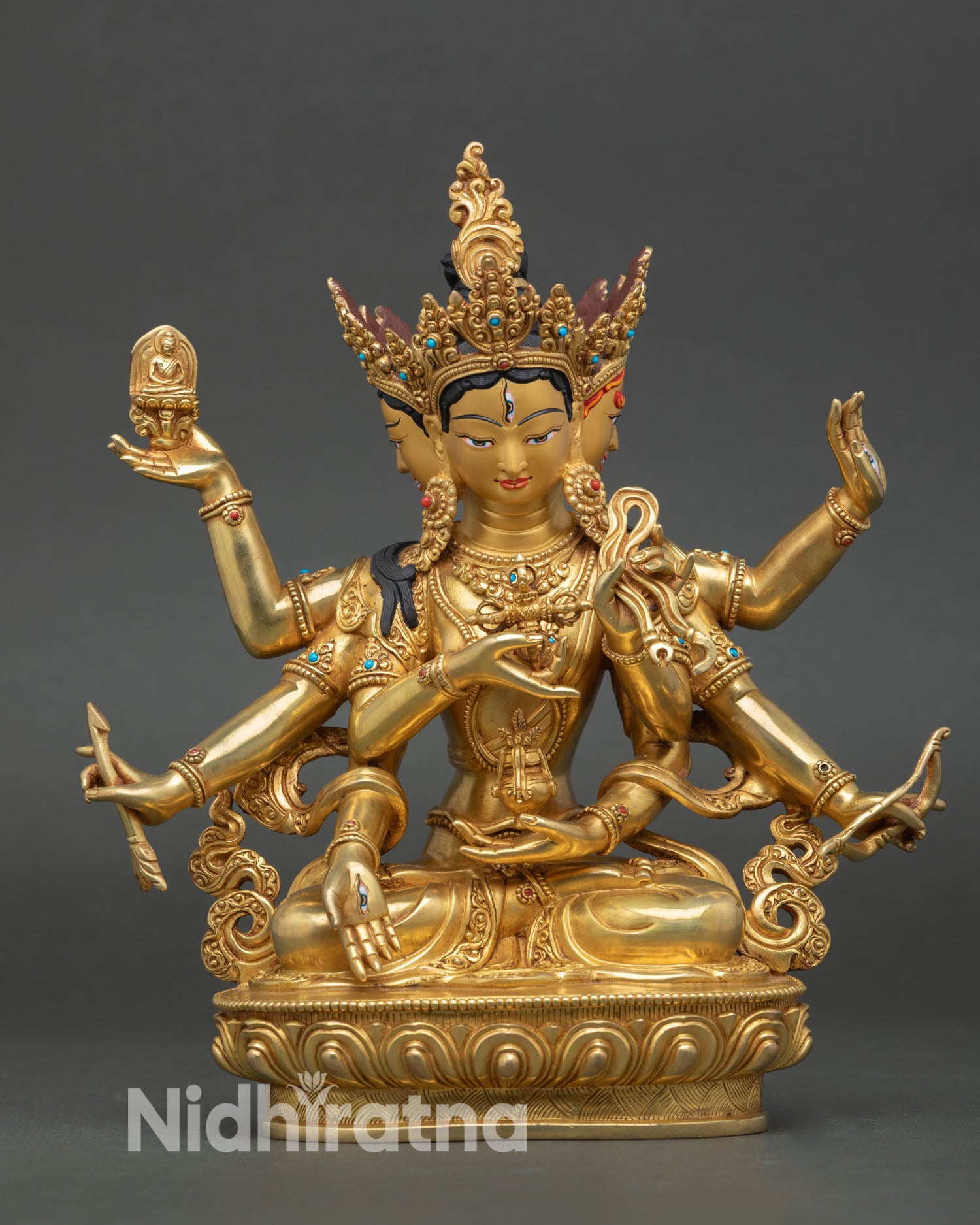 Three Long Life Set β Handmade Buddhist Sculpture from Nepal