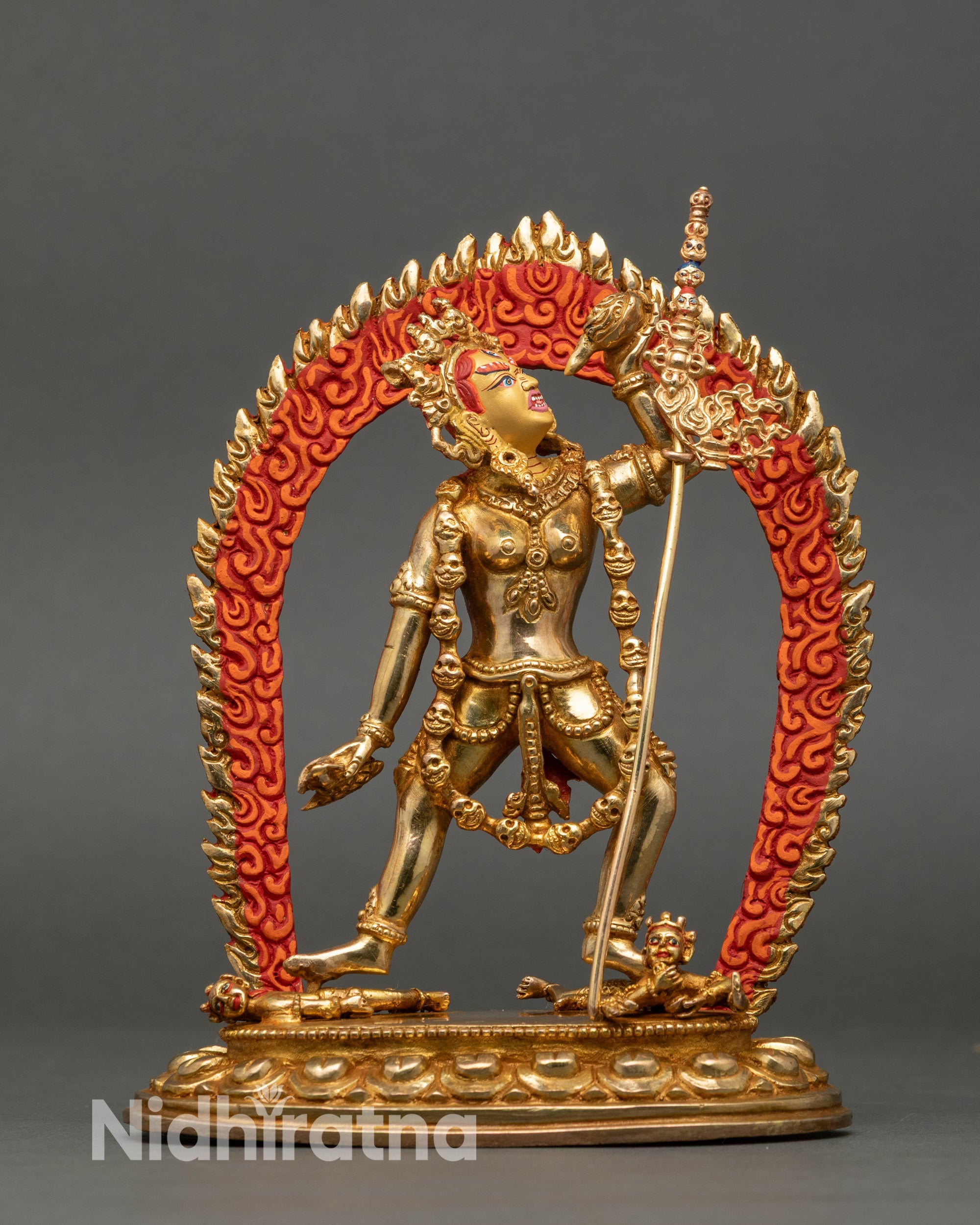 Dorje Naljorma Statue full view, handcrafted Nepalese Newari lost-wax sculpture