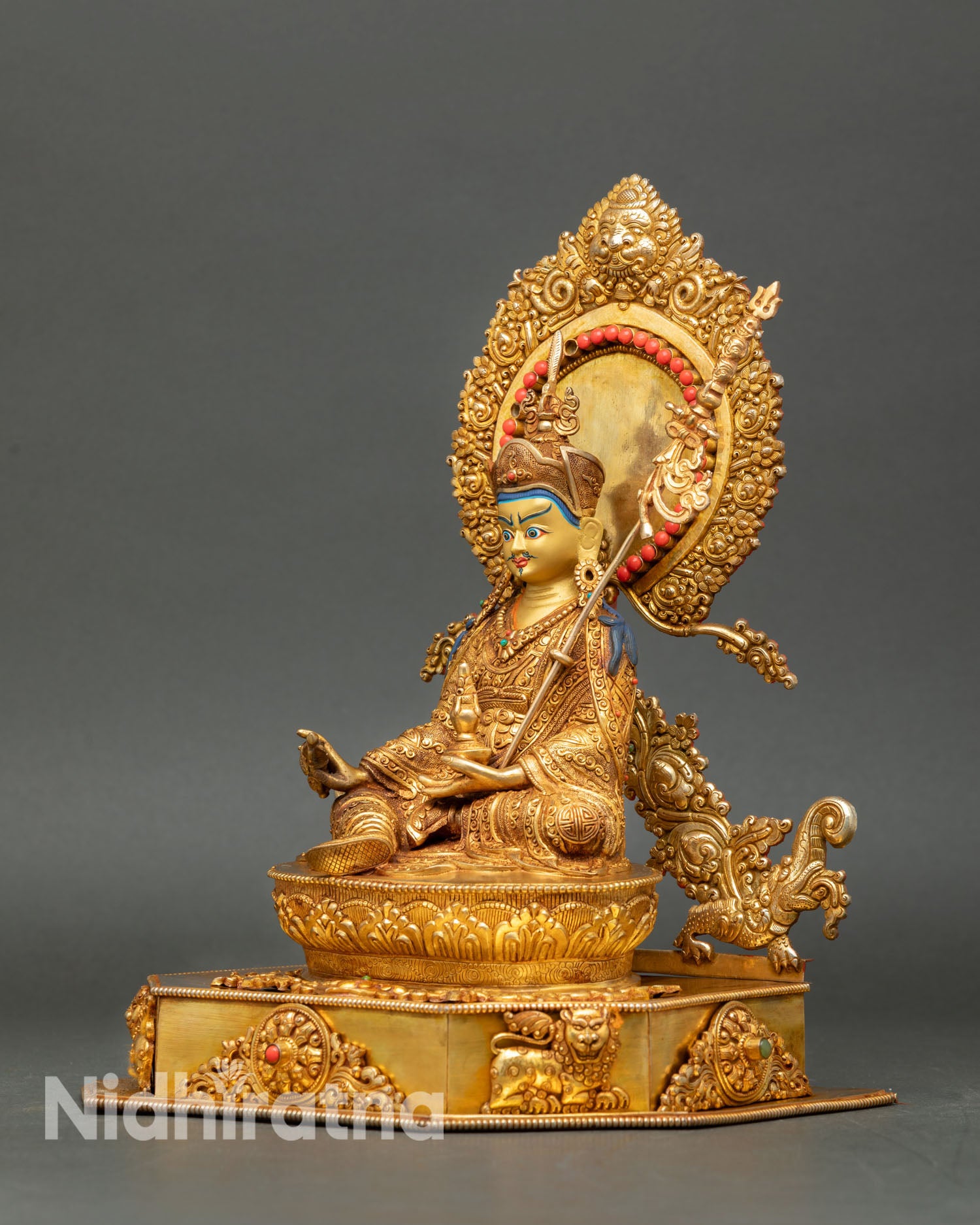Guru Rinpoche Statue – Buddhist Meditation Art from Nepal