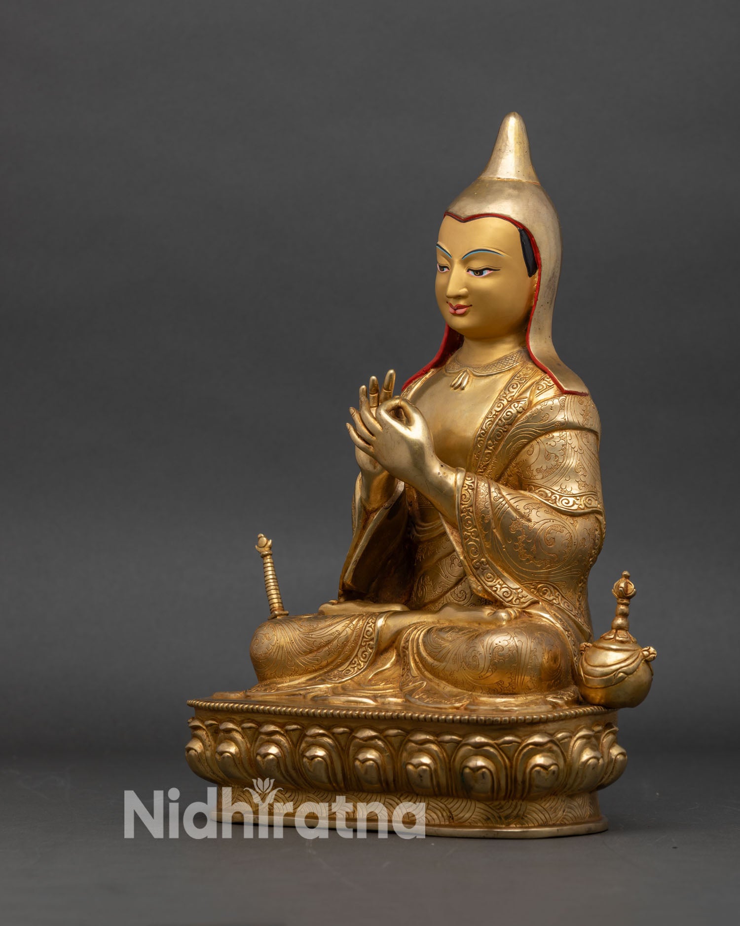 Atisha Buddhist Master Sculpture for Meditation Practice