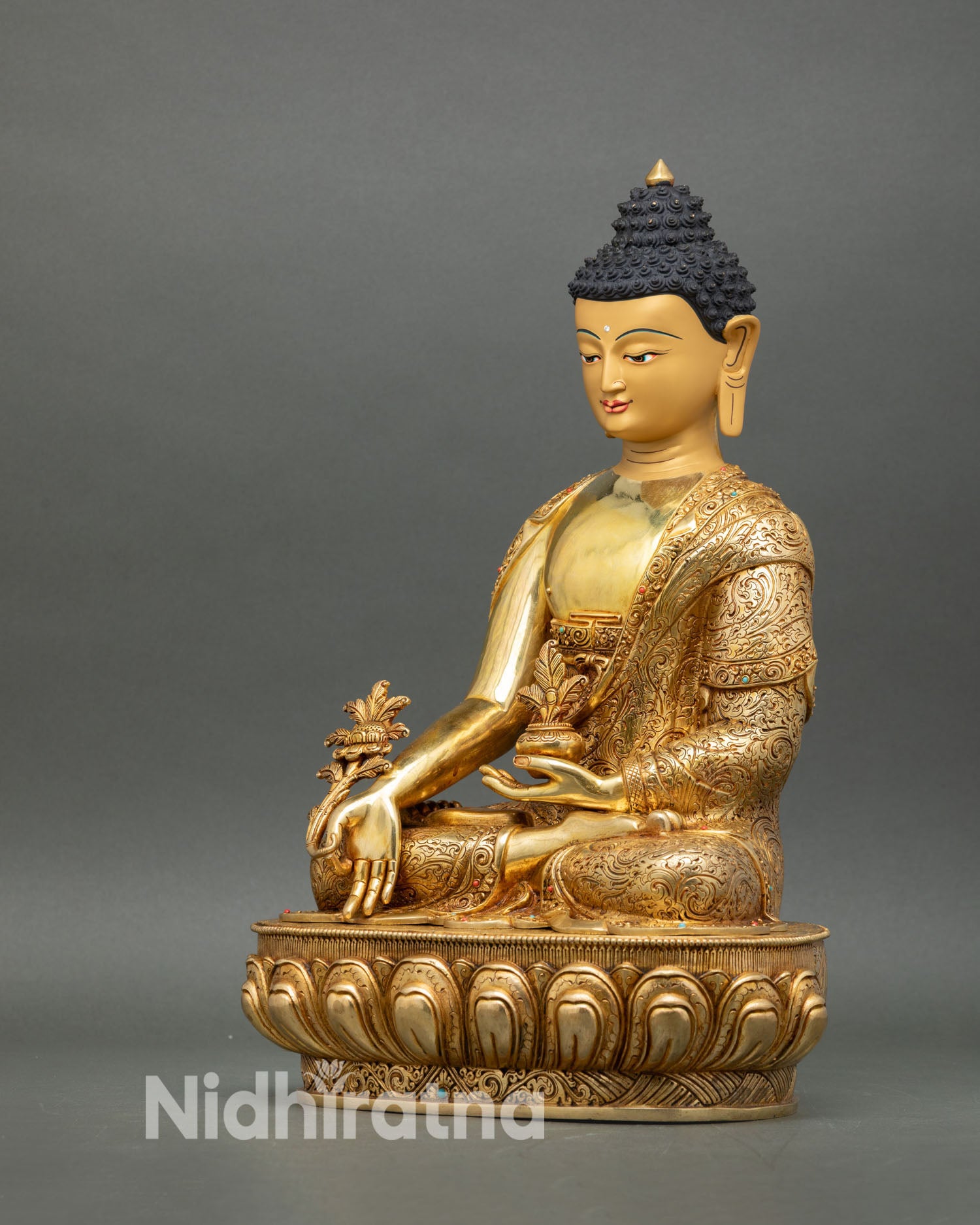 Medicine Buddha Statue | Nepalese Spiritual Healing Art