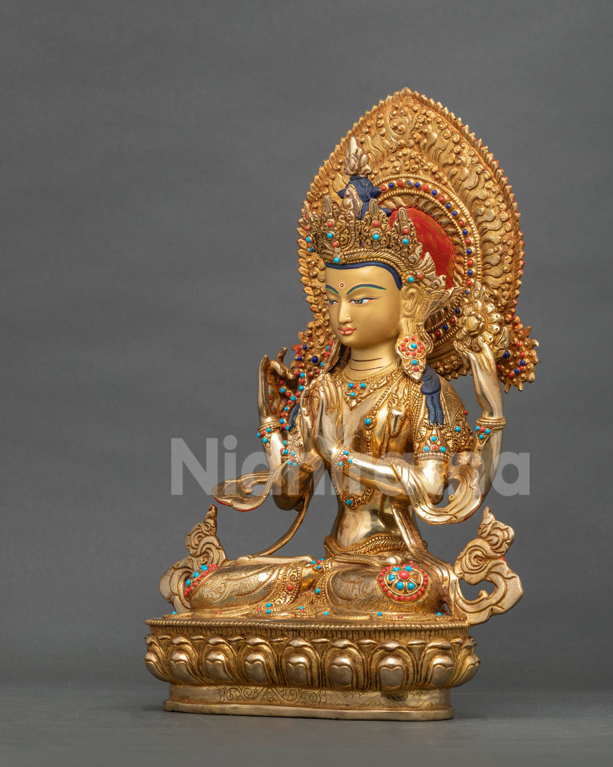 Chenrezig Statue from Nepal | Embodiment of Universal Love & Compassion
