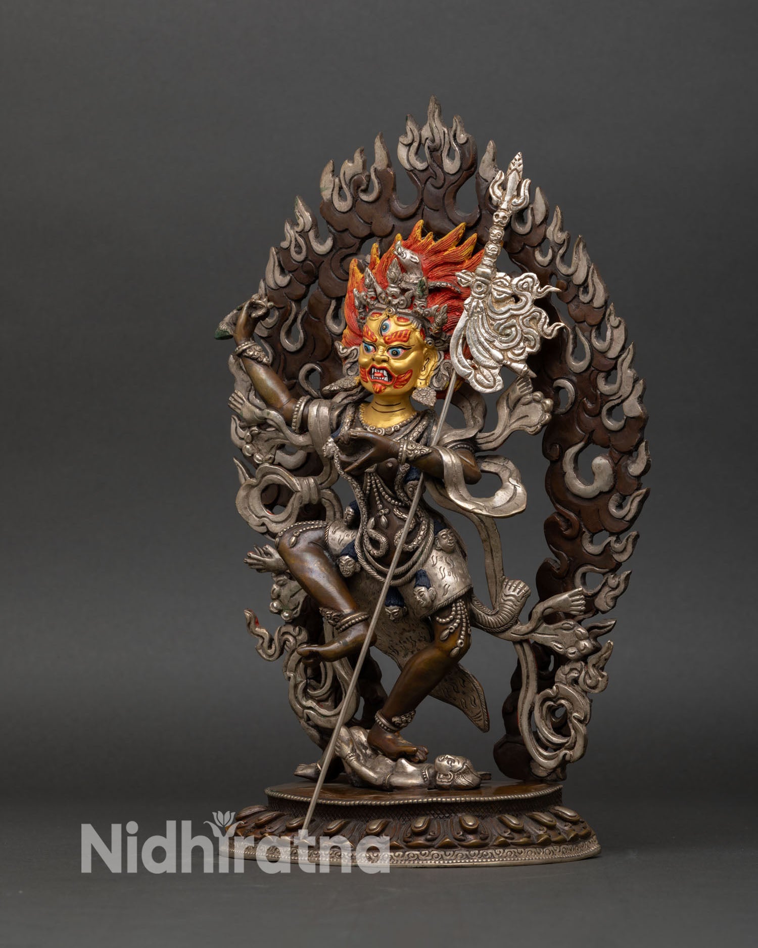 Troma Nagmo | Oxidized Copper Tibetan Dakini Statue