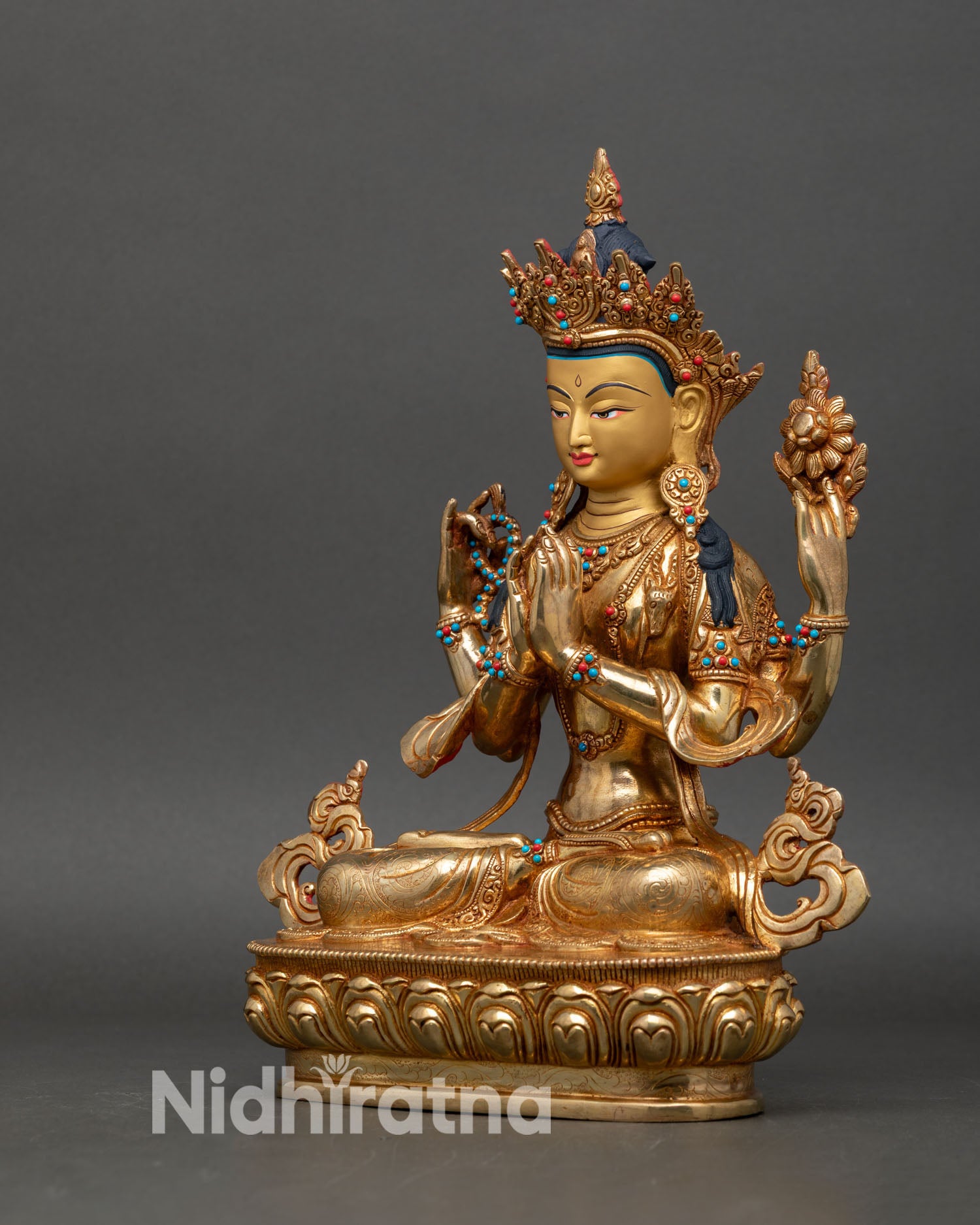 Chenrezig Statue | Tibetan Buddhist Compassion Deity