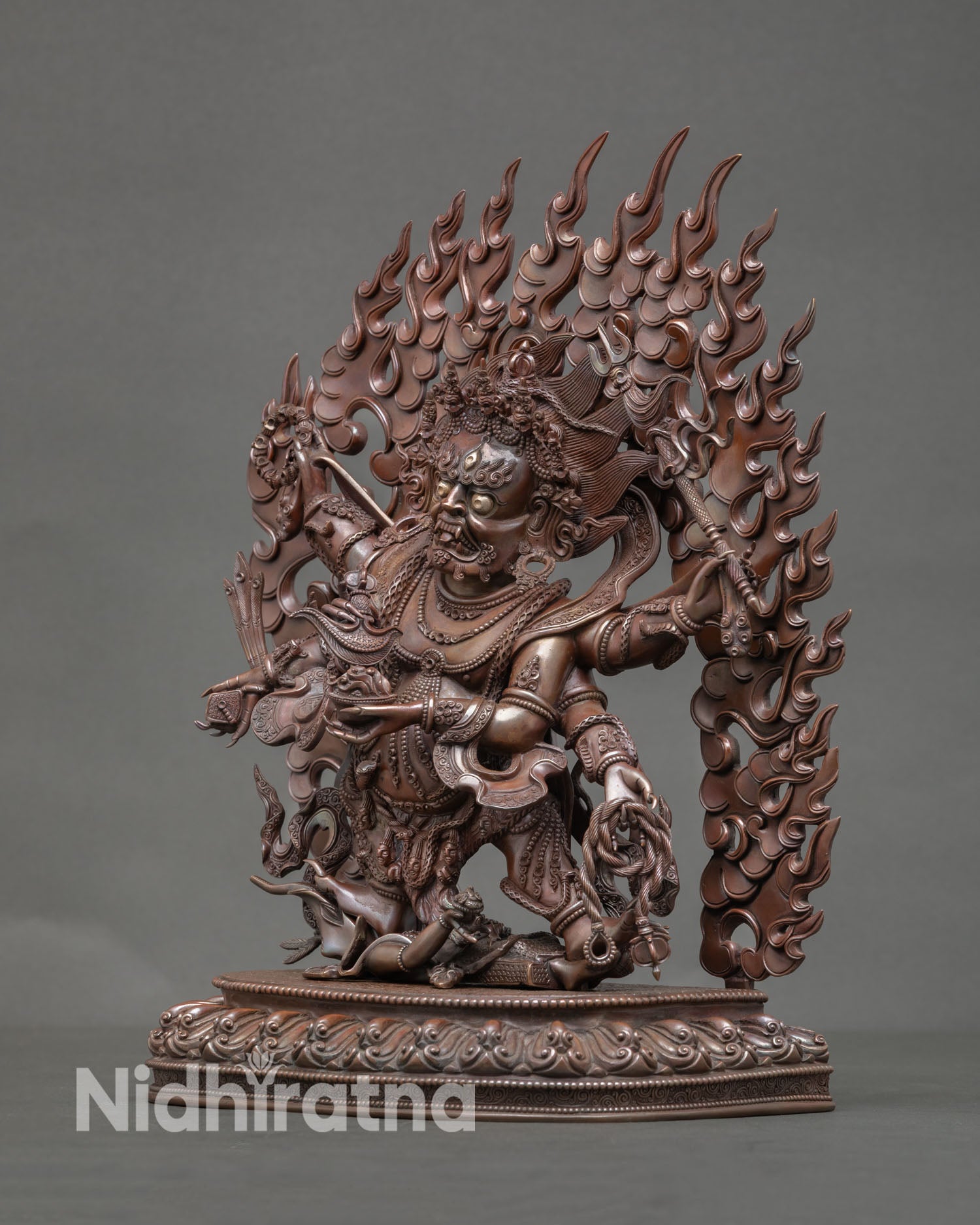 Six Armed Mahakala | Vajrayana Wrathful Protector Statue