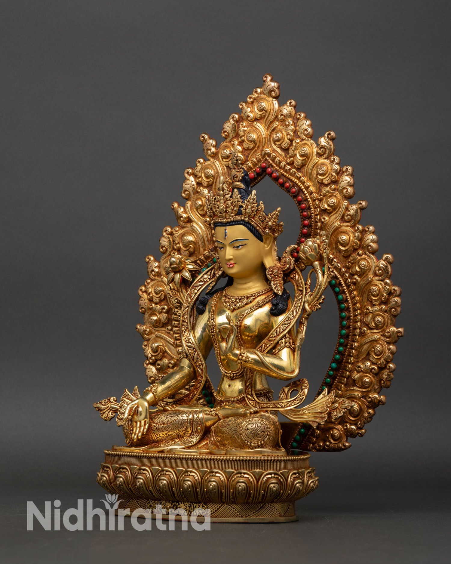 White Tara Statue | Seven-Eyed Goddess of Longevity