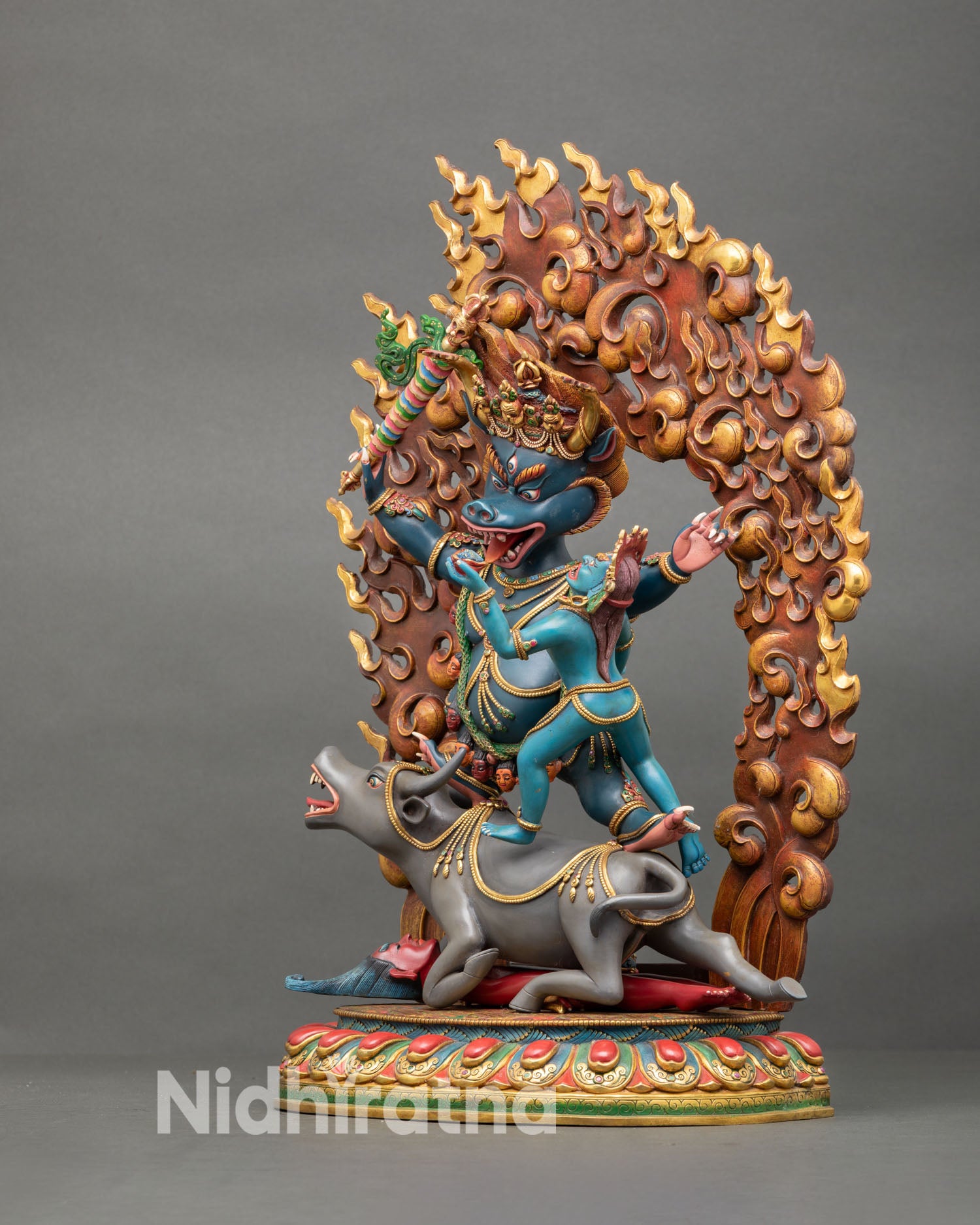 Yamantaka Statue | Sacred Vajrayana Wrathful Protector