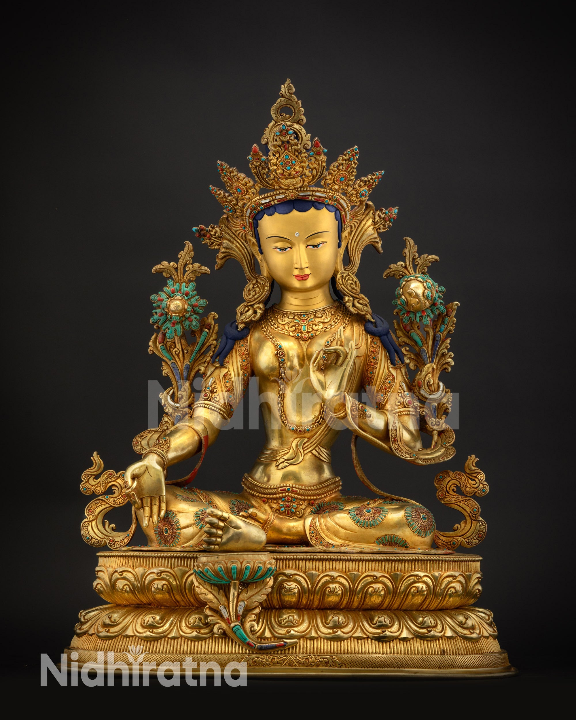 Green Tara Statue