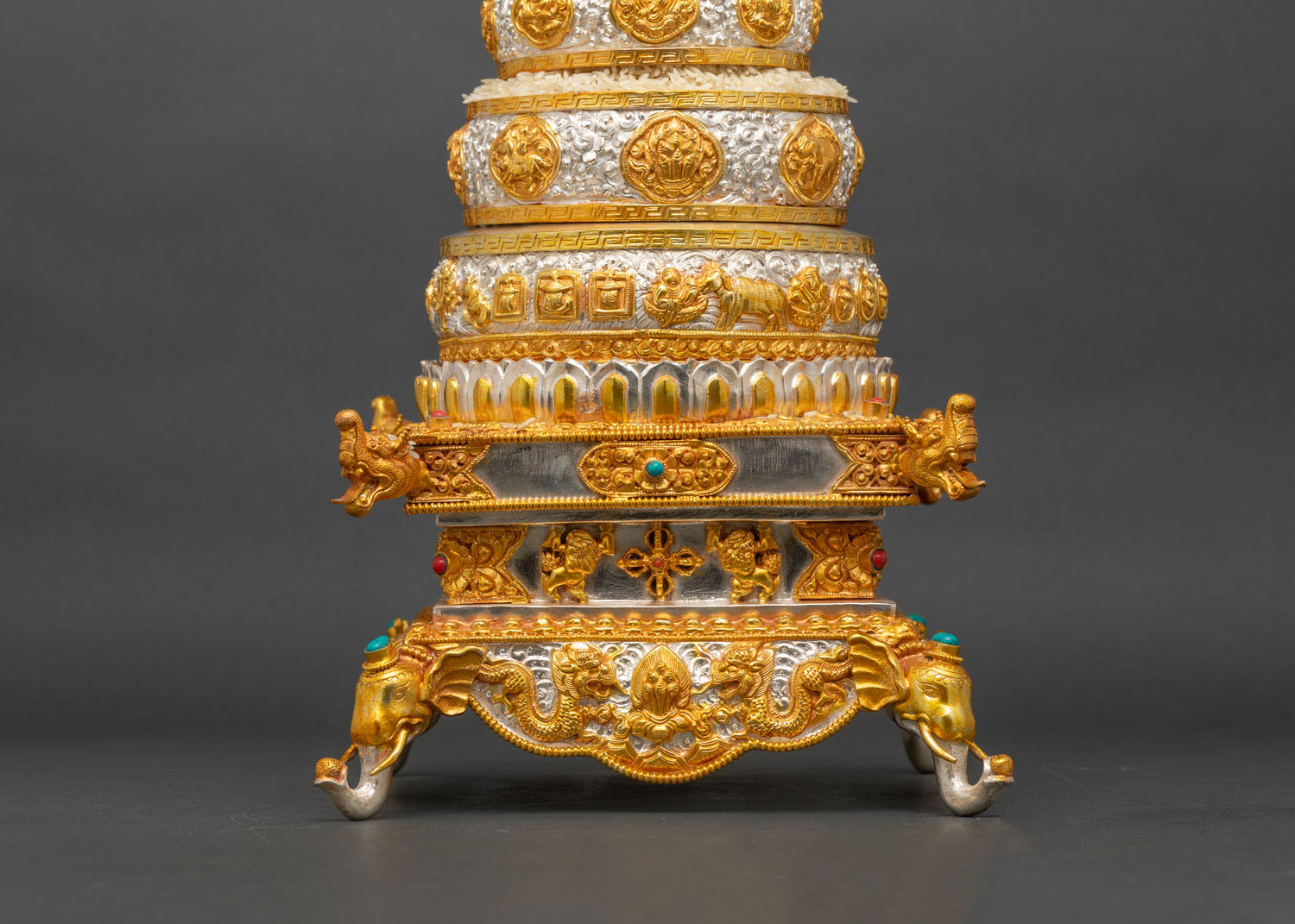 6" Buddhist Mandala Offering Set | Traditional Altar Decor