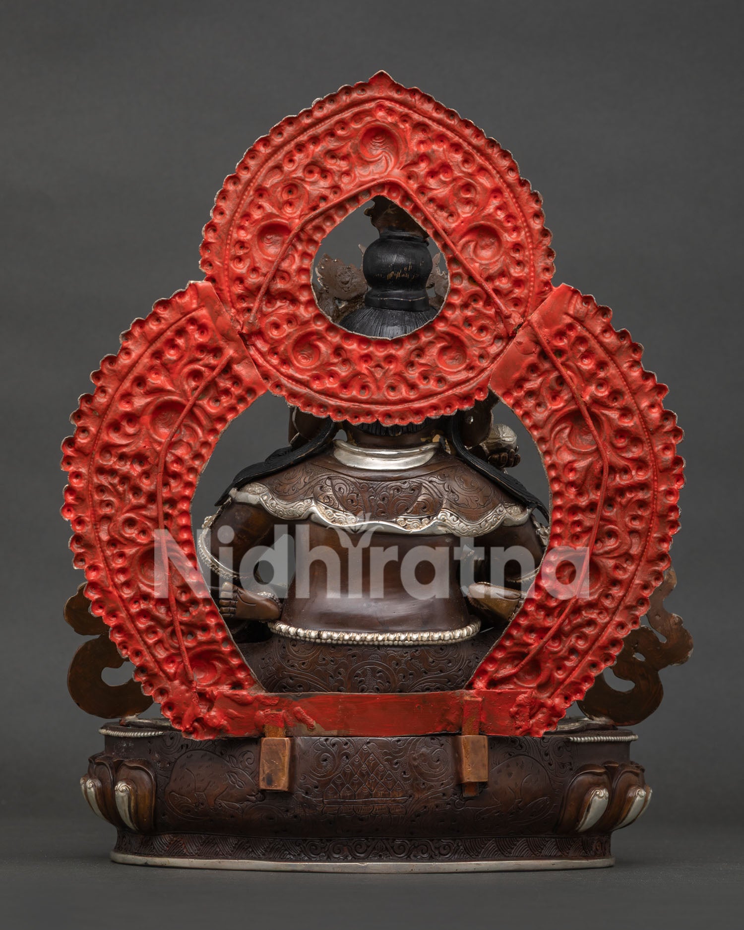 Dzambhala with Consort Statue | Lost-Wax Buddhist Art from Nepal