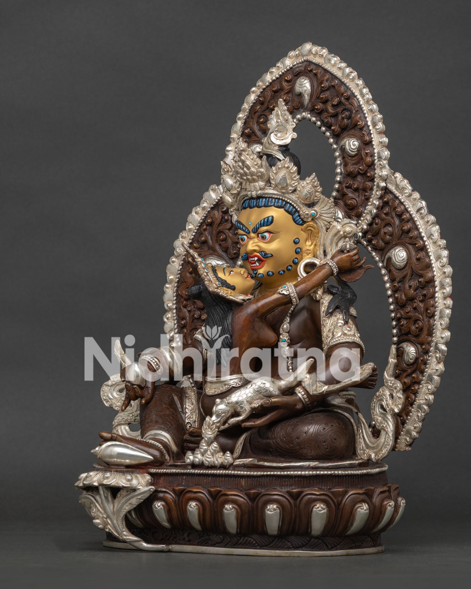 Red Dzambhala Statue