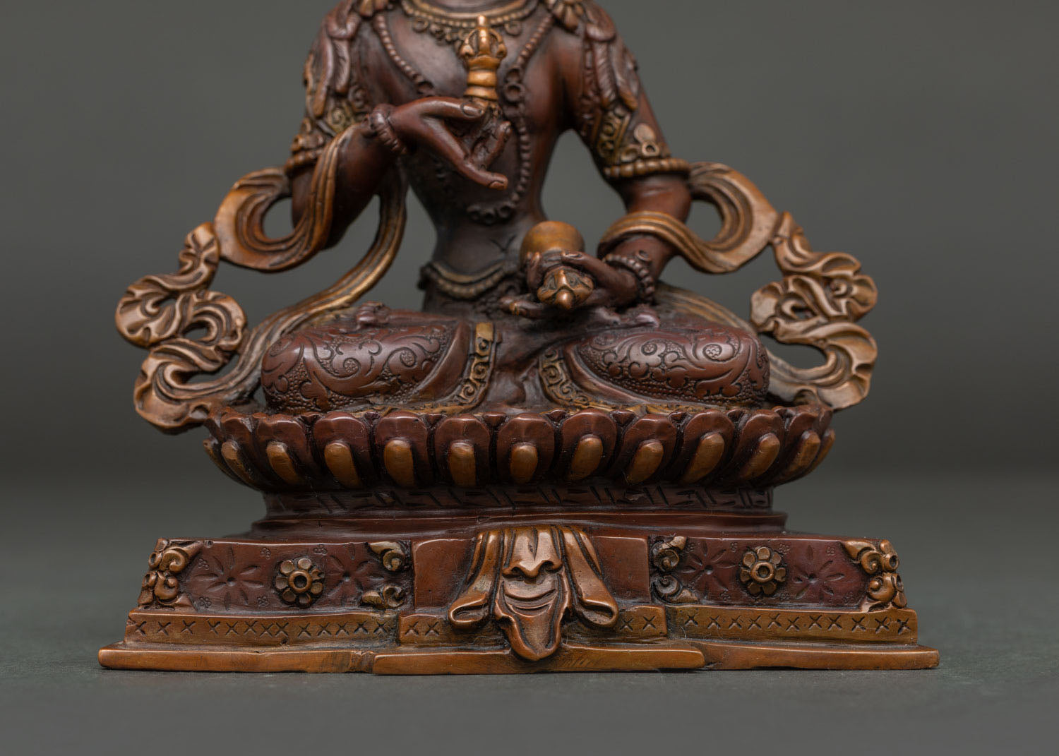 Oxidized Vajrasattva Statue | Himalayan Buddhist Artwork