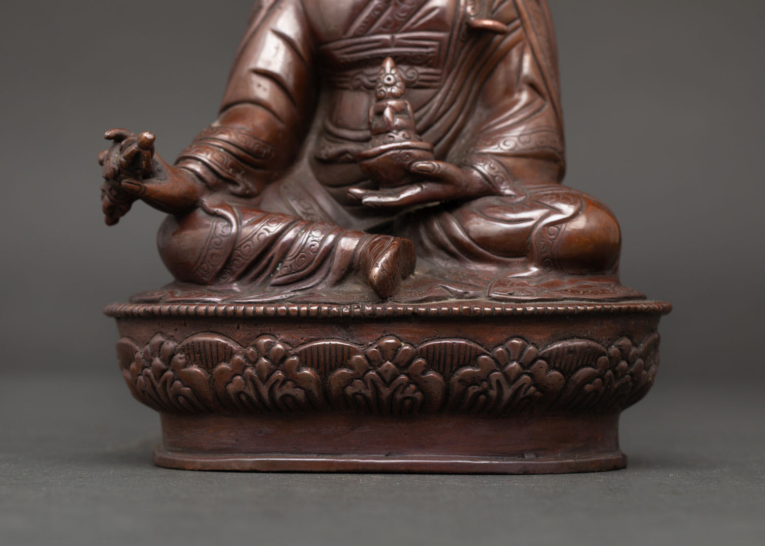 Guru Rinpoche Statue | Newari Crafted Buddhist Master Sculpture