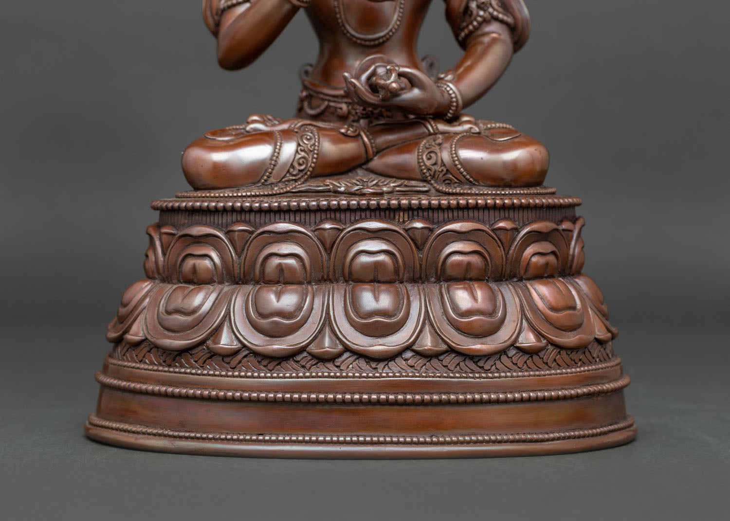 Vajrasattva Statue | Traditional Nepalese Oxidized Copper Art